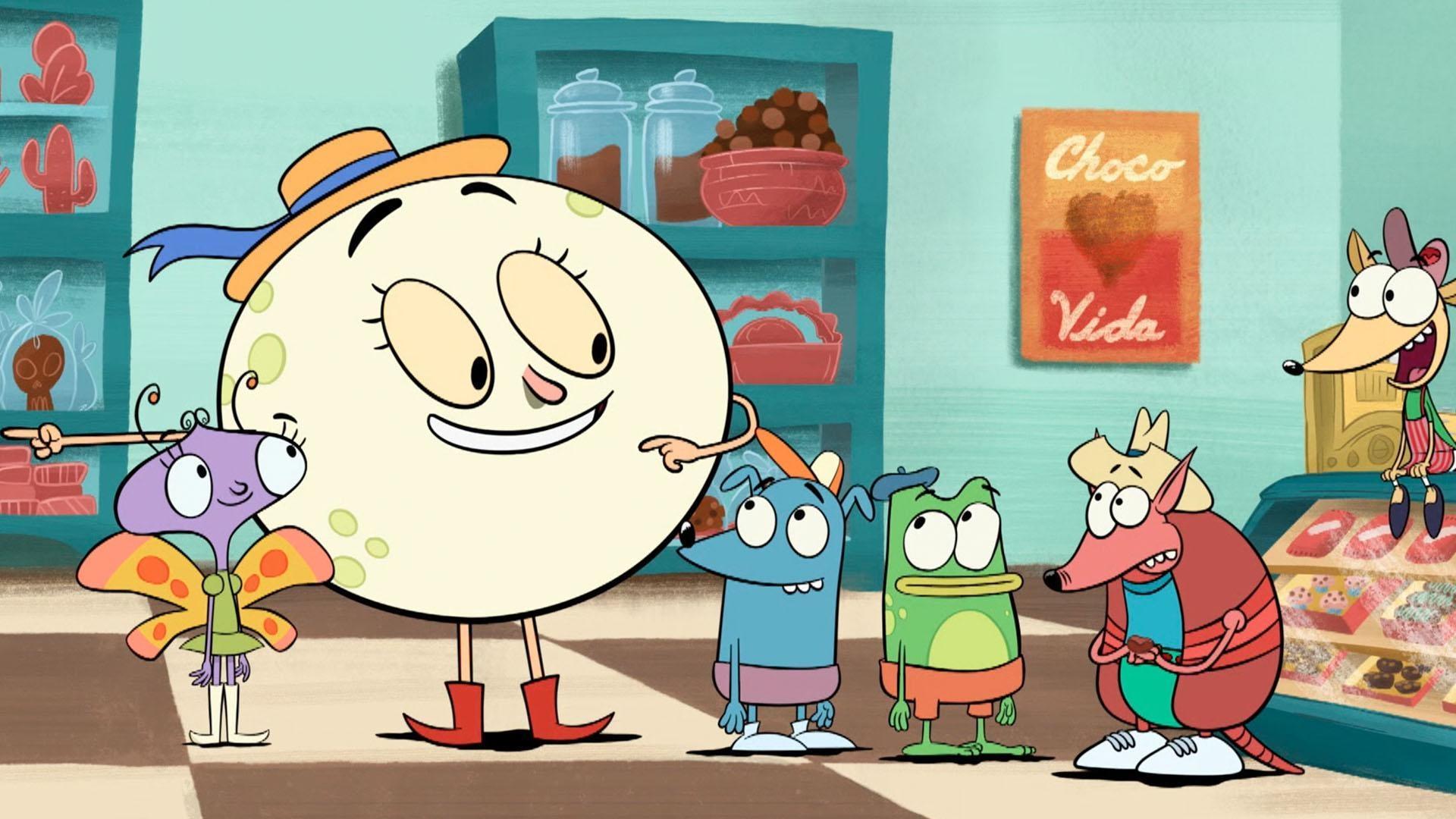 Luna and the kids visit Chocho's Chocolate shop in Mexico City.