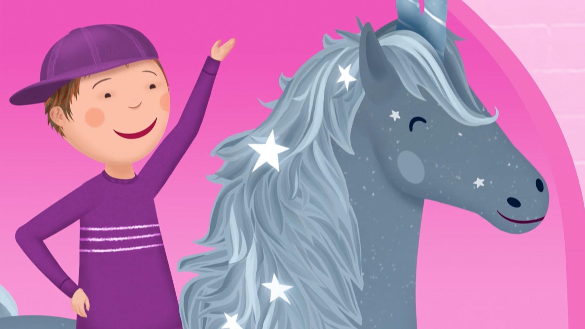 Peter has brought a new friend to the Unicorn Challenge -- SIlvery the Duocorn!