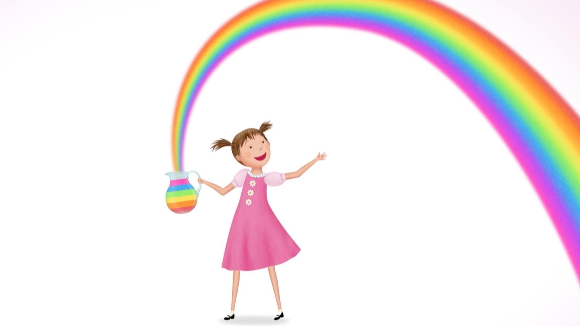 Pinkalicious and Peter make a flavor of lemonade for every color of the rainbow!