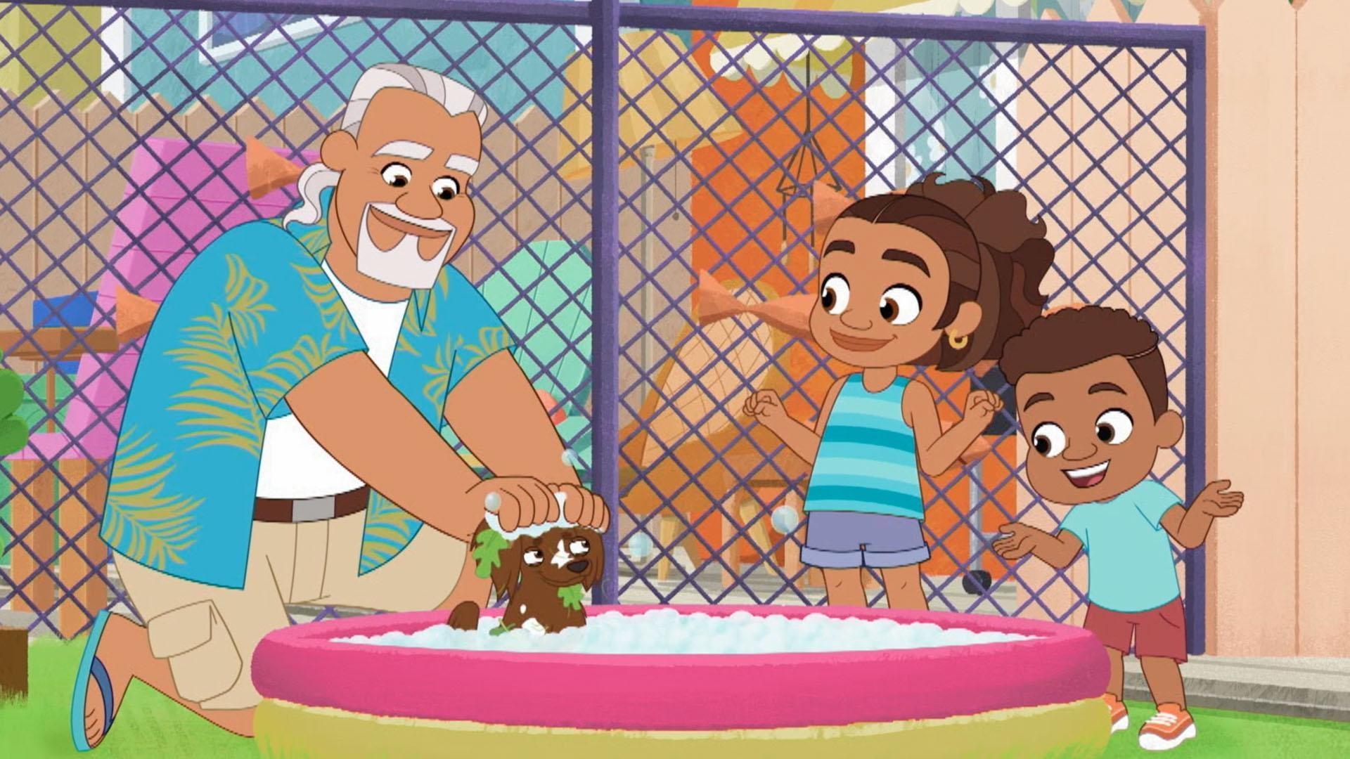 A dirty Chacho runs away. / Alma learns about Frankie’s old sneakers.