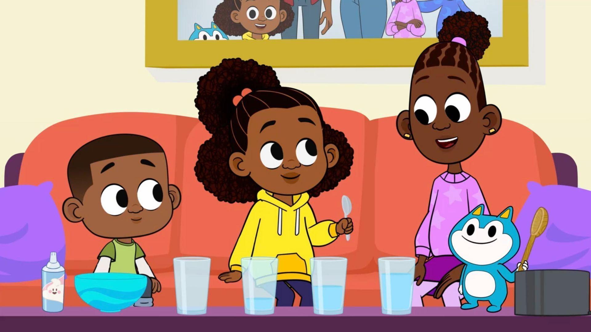 The Loops siblings and Stu create a groovy tune that will help Lousia in her presentation