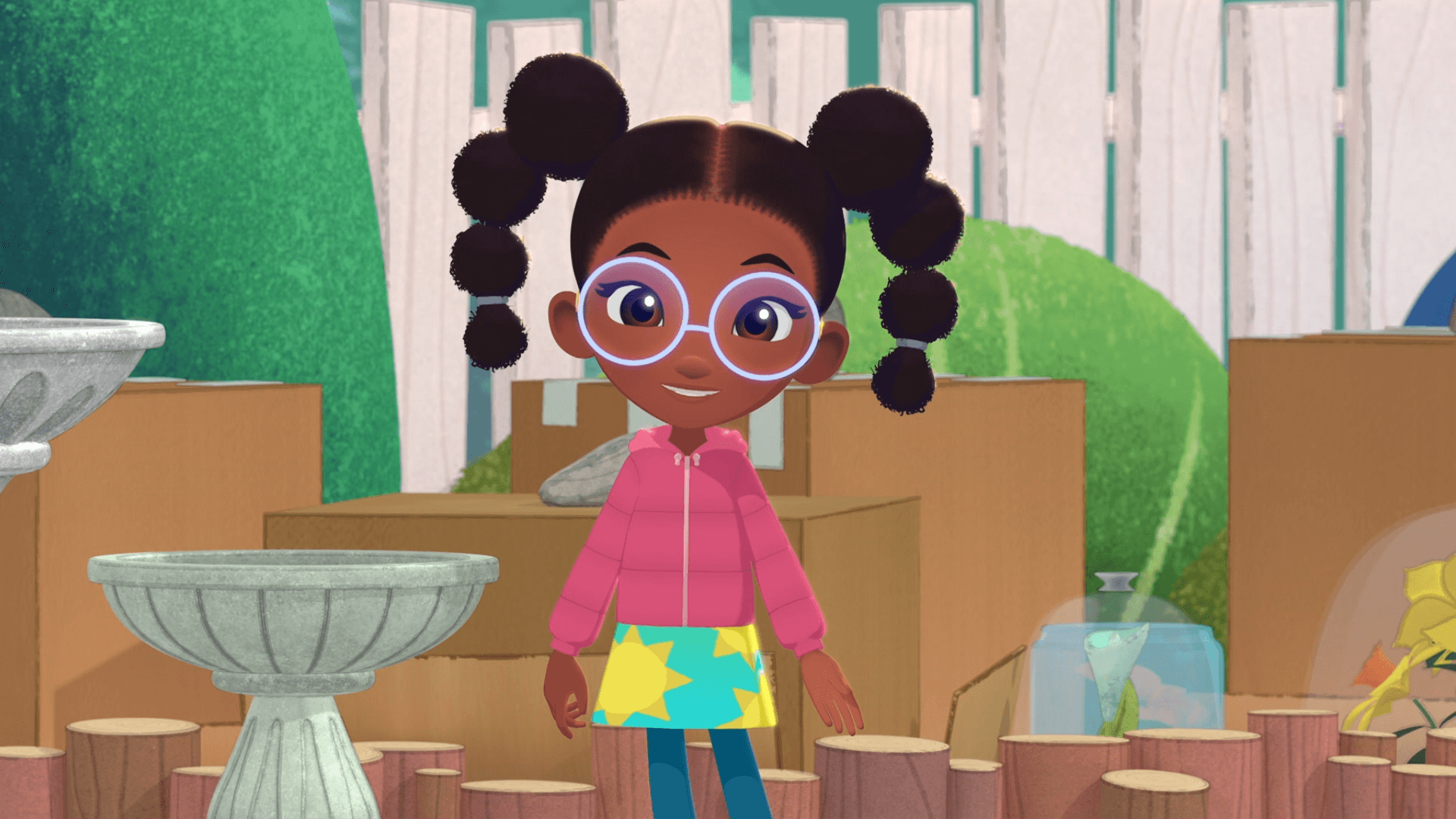 The Hunters film a weathercast to alert their neighbors about the cold snap.