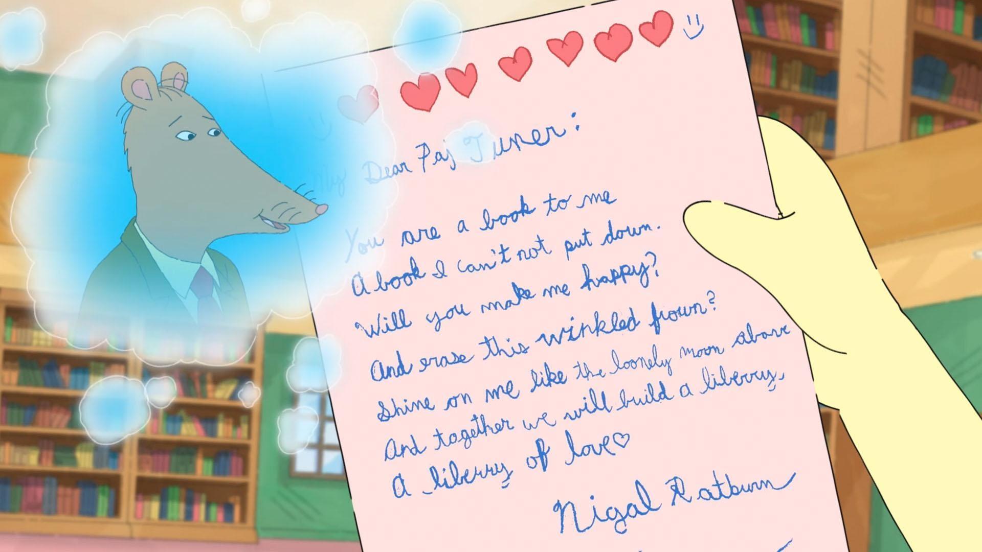 The gang tries to trick Ms. Turner by giving her a fake love letter from Mr. Ratburn.