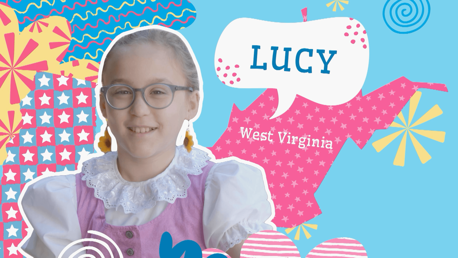 In Helvetia, West Virginia, Lucy celebrates her Swiss heritage at the local fair.