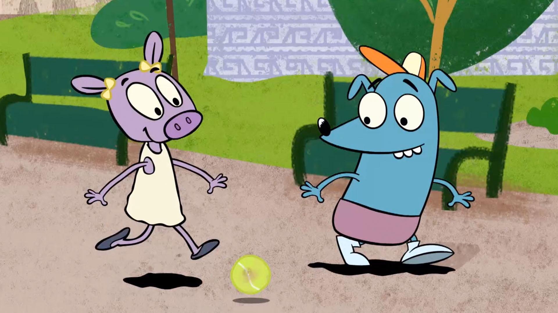 Leo and Andy show Carmen creative ways to play together.
