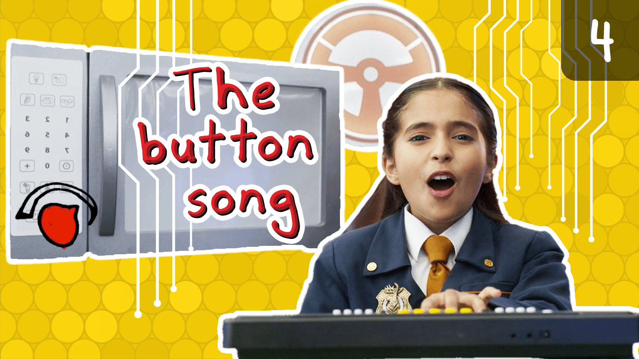 Opal from the Odd Squad Mobile Unit tells us about some of the buttons in the van.
