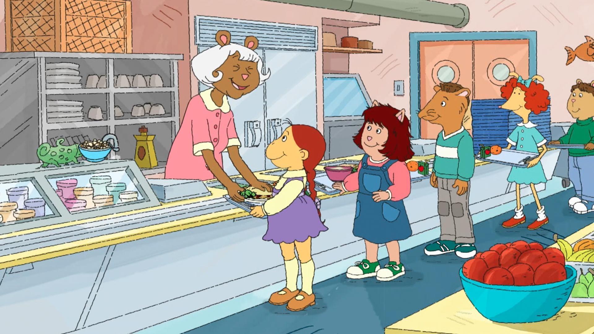 Muffy thinks her friends don’t need her. /Arthur thinks Mrs. MacGrady is treated unfairly.