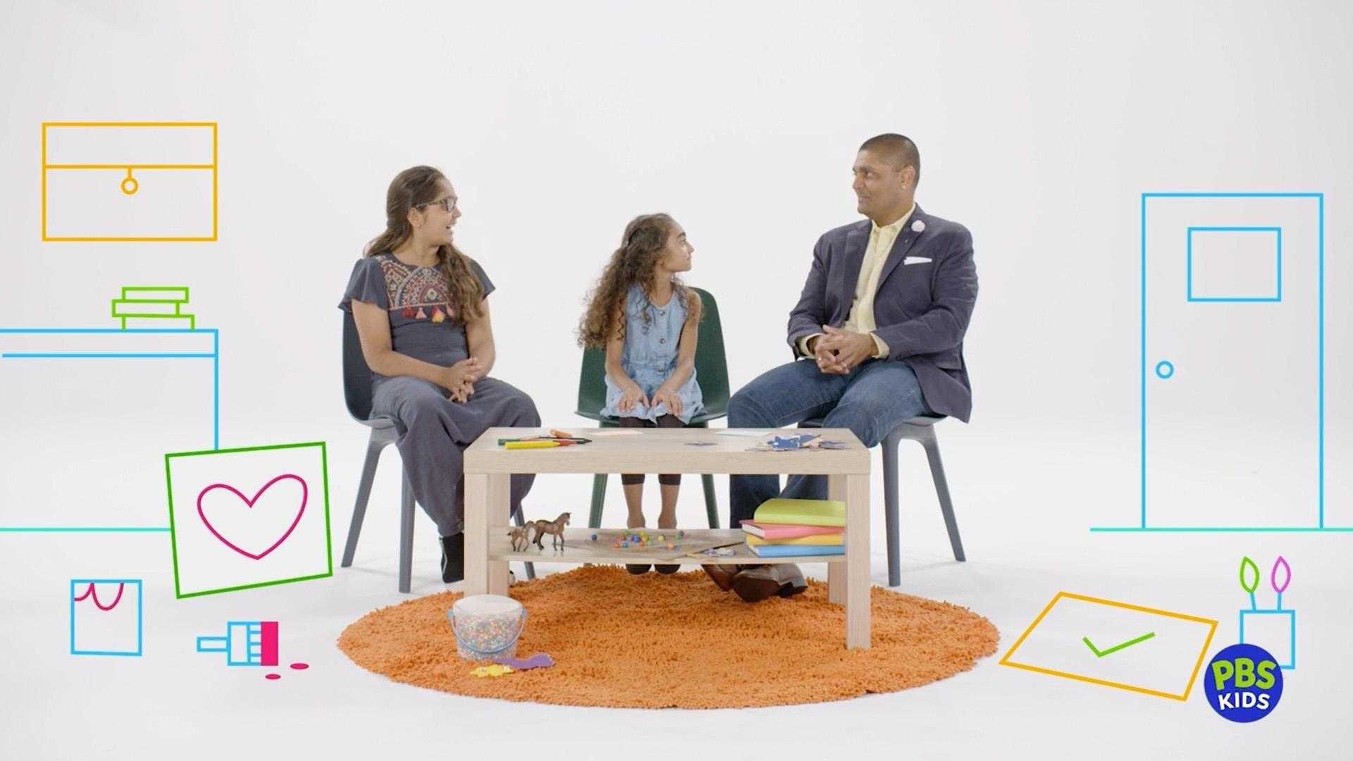 Real families sit down with PBS KIDS to have real conversations about perseverance.