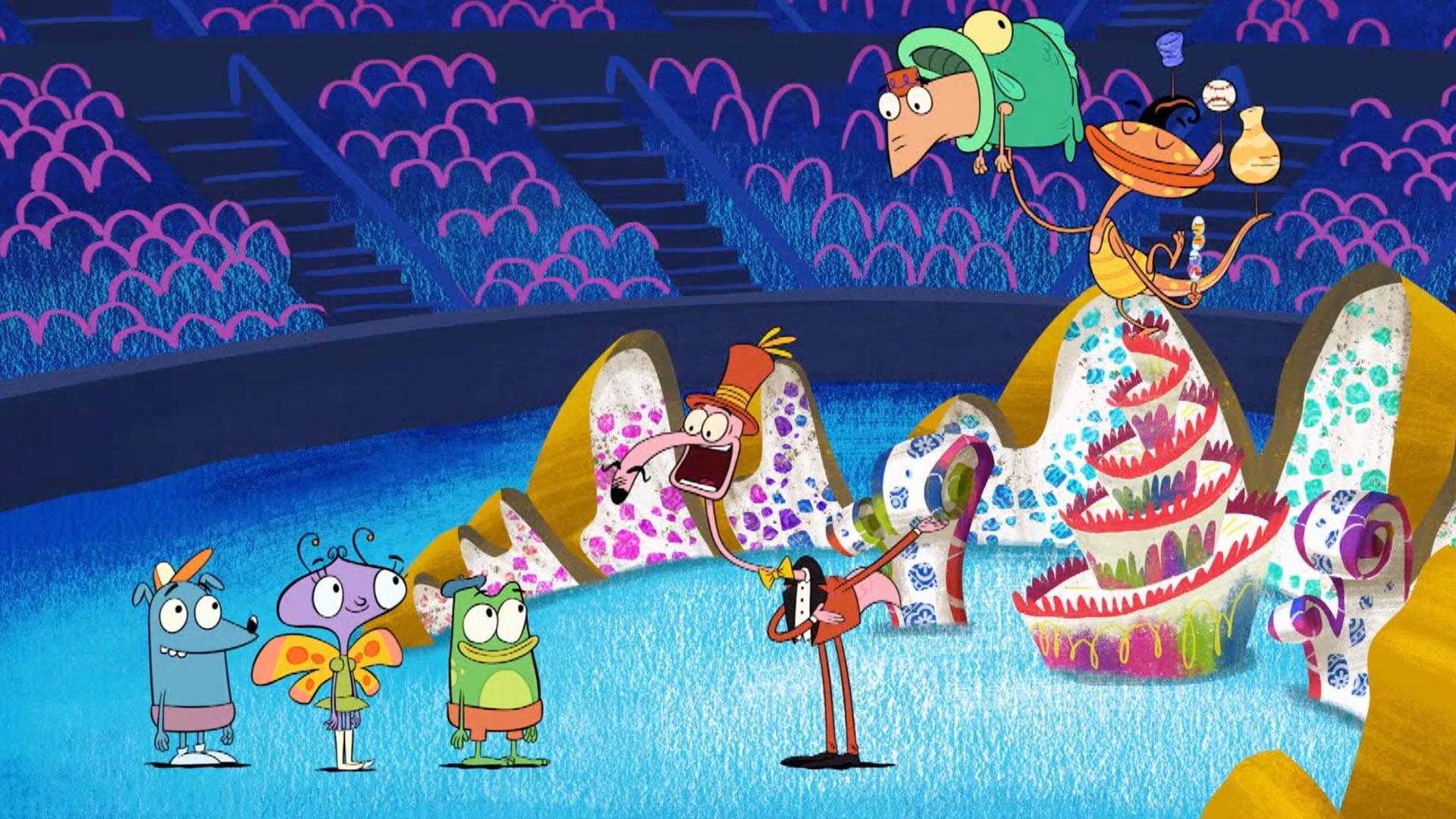 Andy, Carmen, and Leo get to see the set Señor Fabuloso designed for the new Circo act.