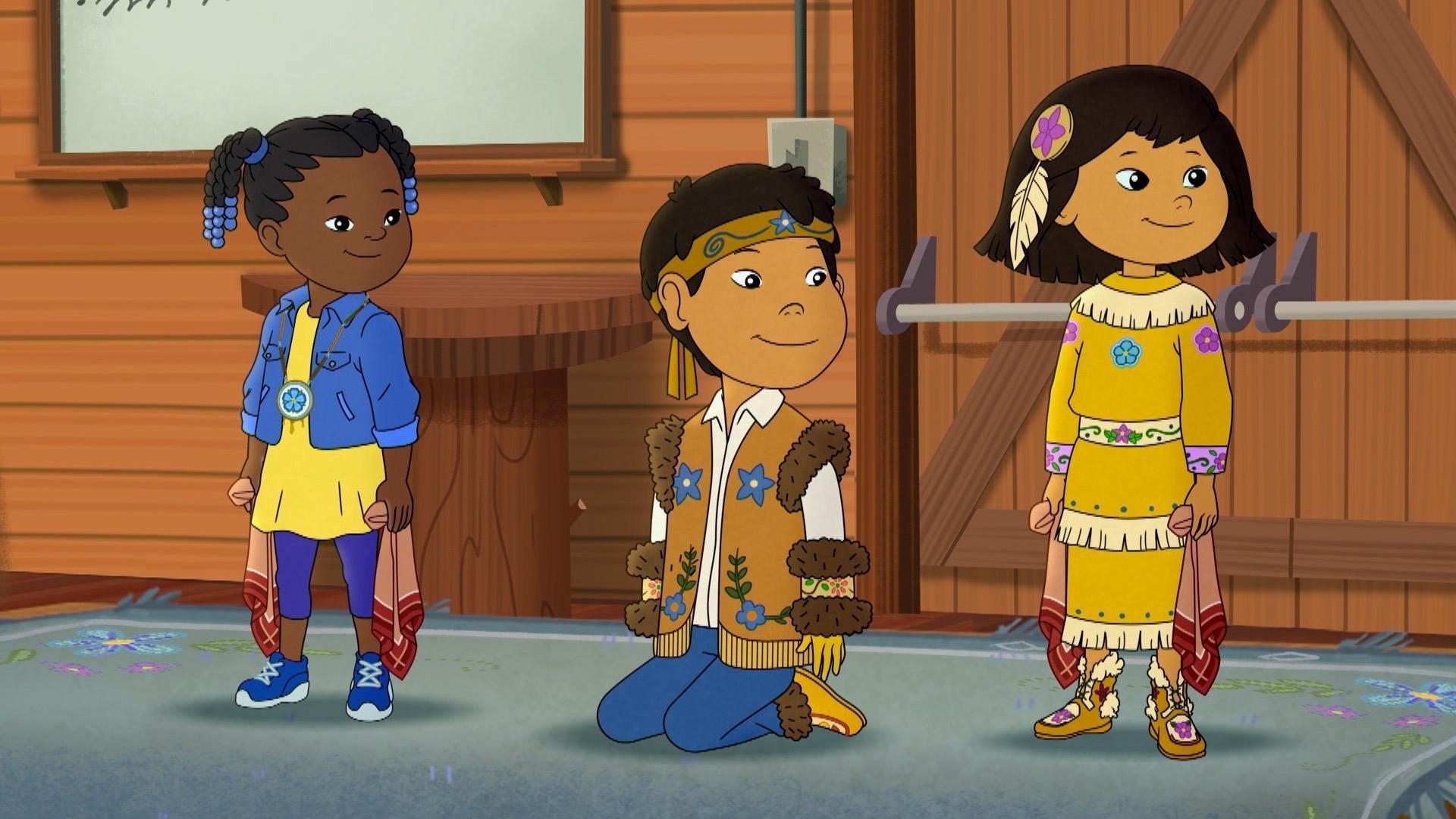 Trini can’t add moves to the Lynx Dance. / Molly tries to catch a Yukon River King Salmon!