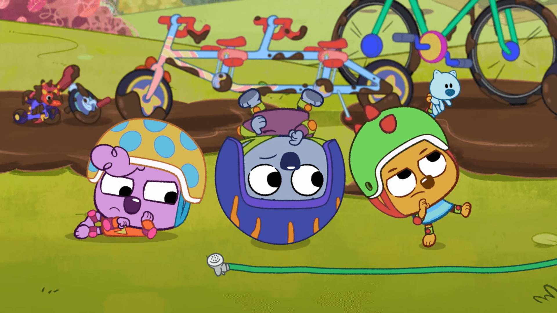 The Wombats break down what they need to wash their bikes.