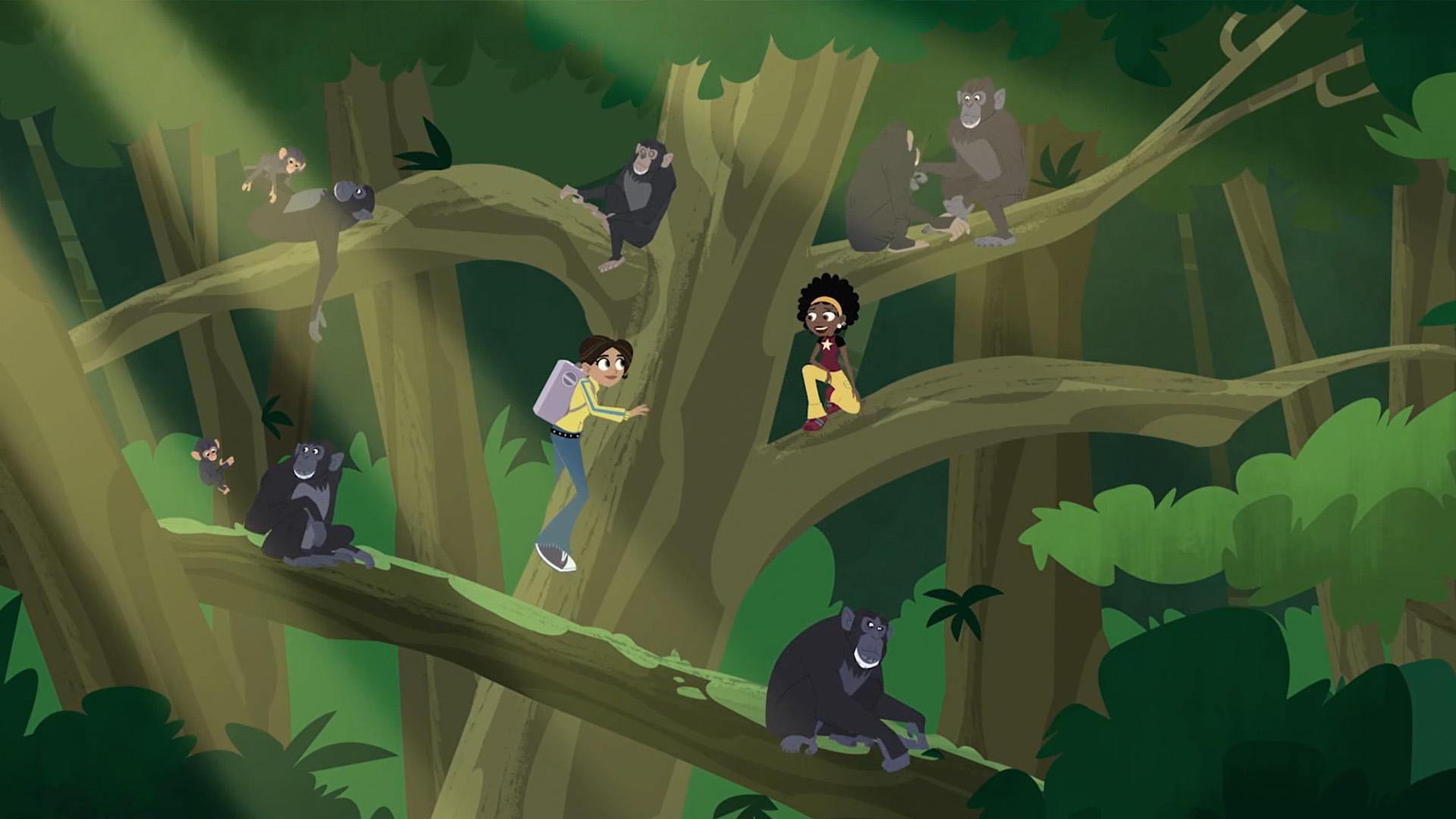 Chris can't walk with his sore ankle, so the rest of the gang head out on their adventure.