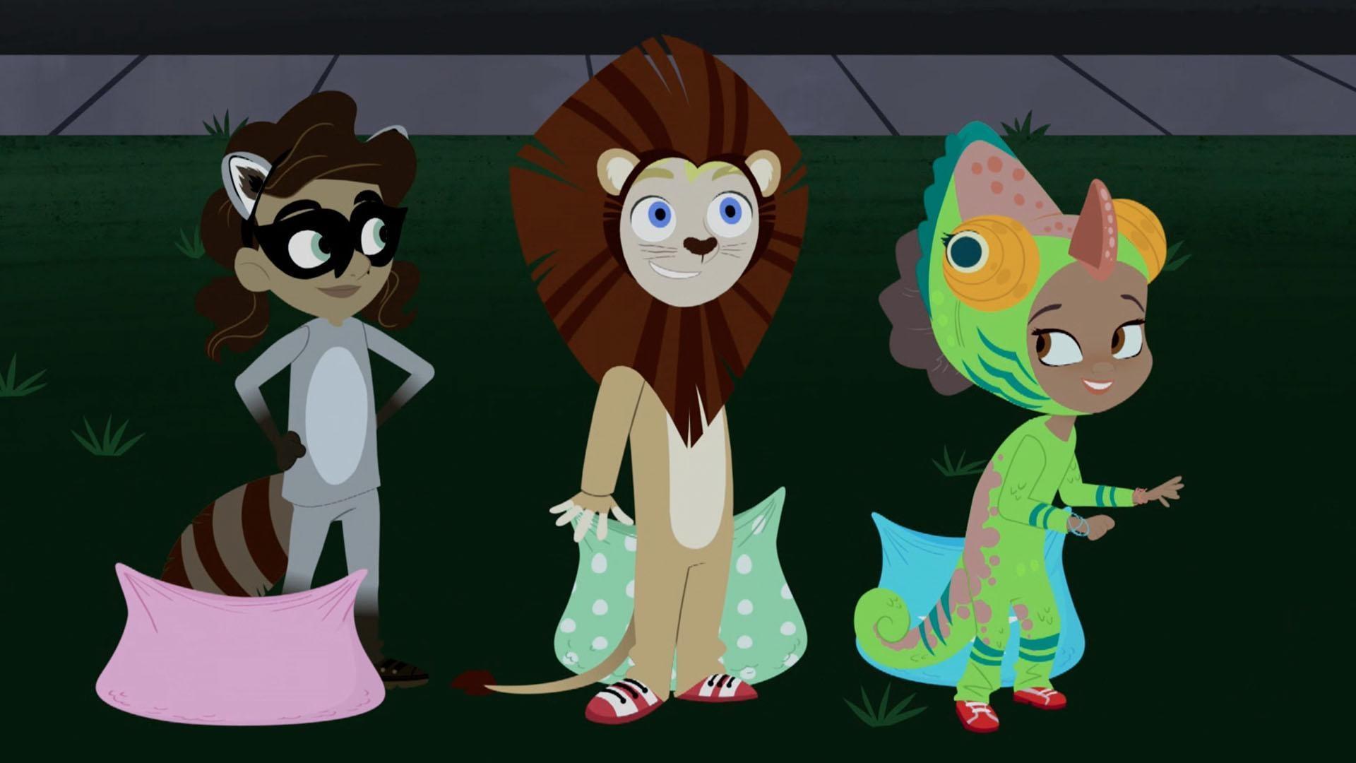The Wild Kratts team meet-up with some kids and head out trick or treating.