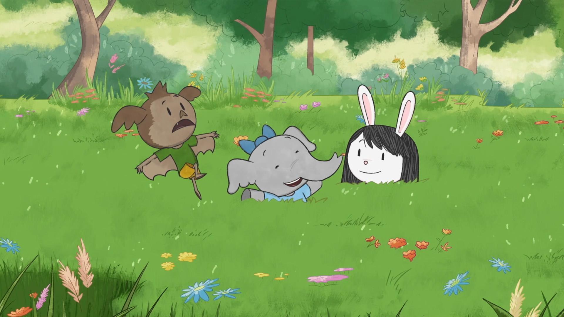 When they lose a frisbee, Elinor, Ari, and Olive go on a journey through the meadow.