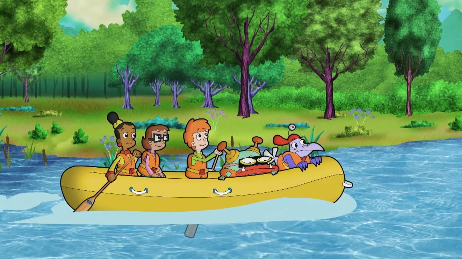 The squad journeys down the river to discover where the water problem started.