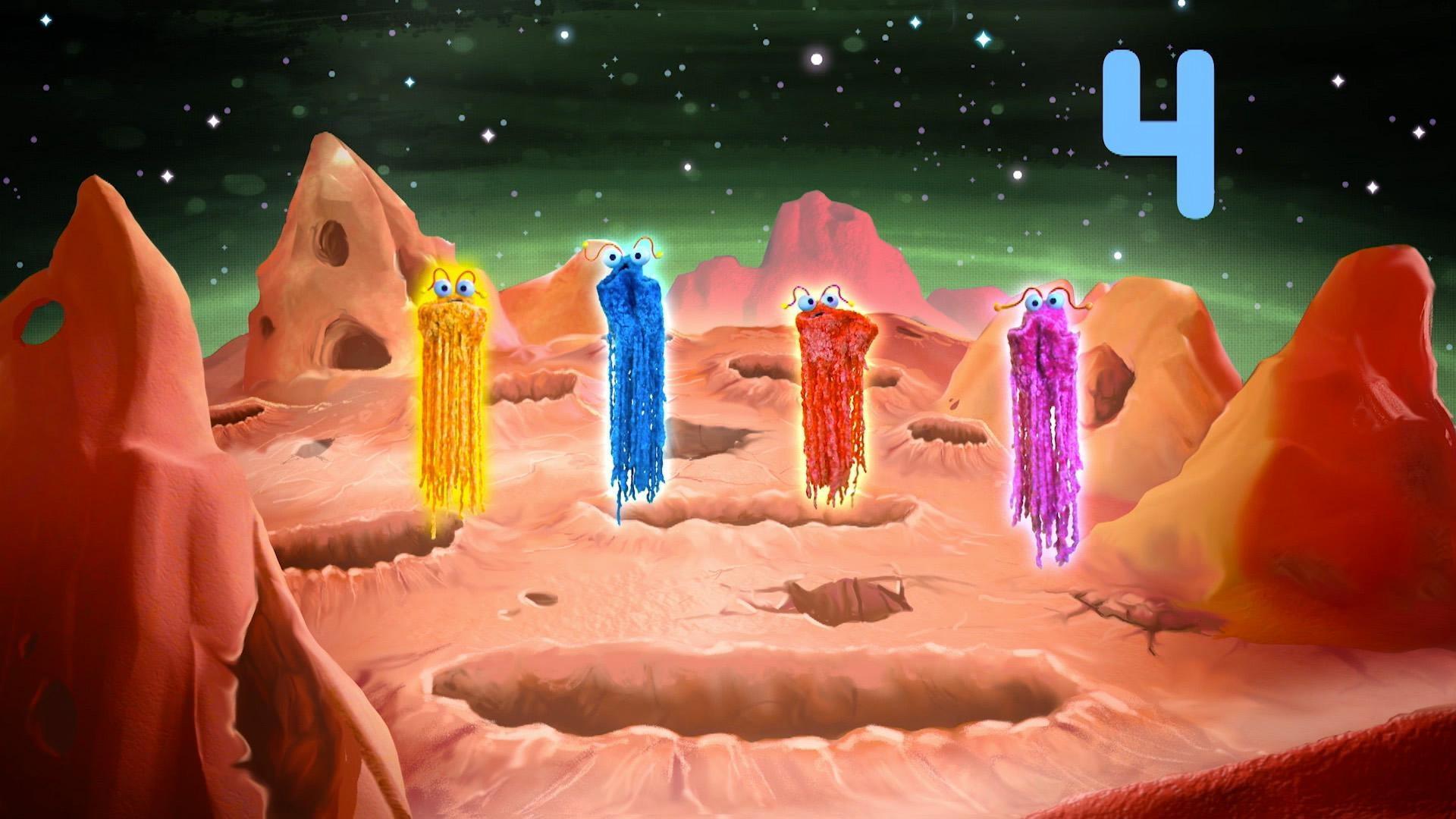 Today's number of the day is 4. Let's count to 4.