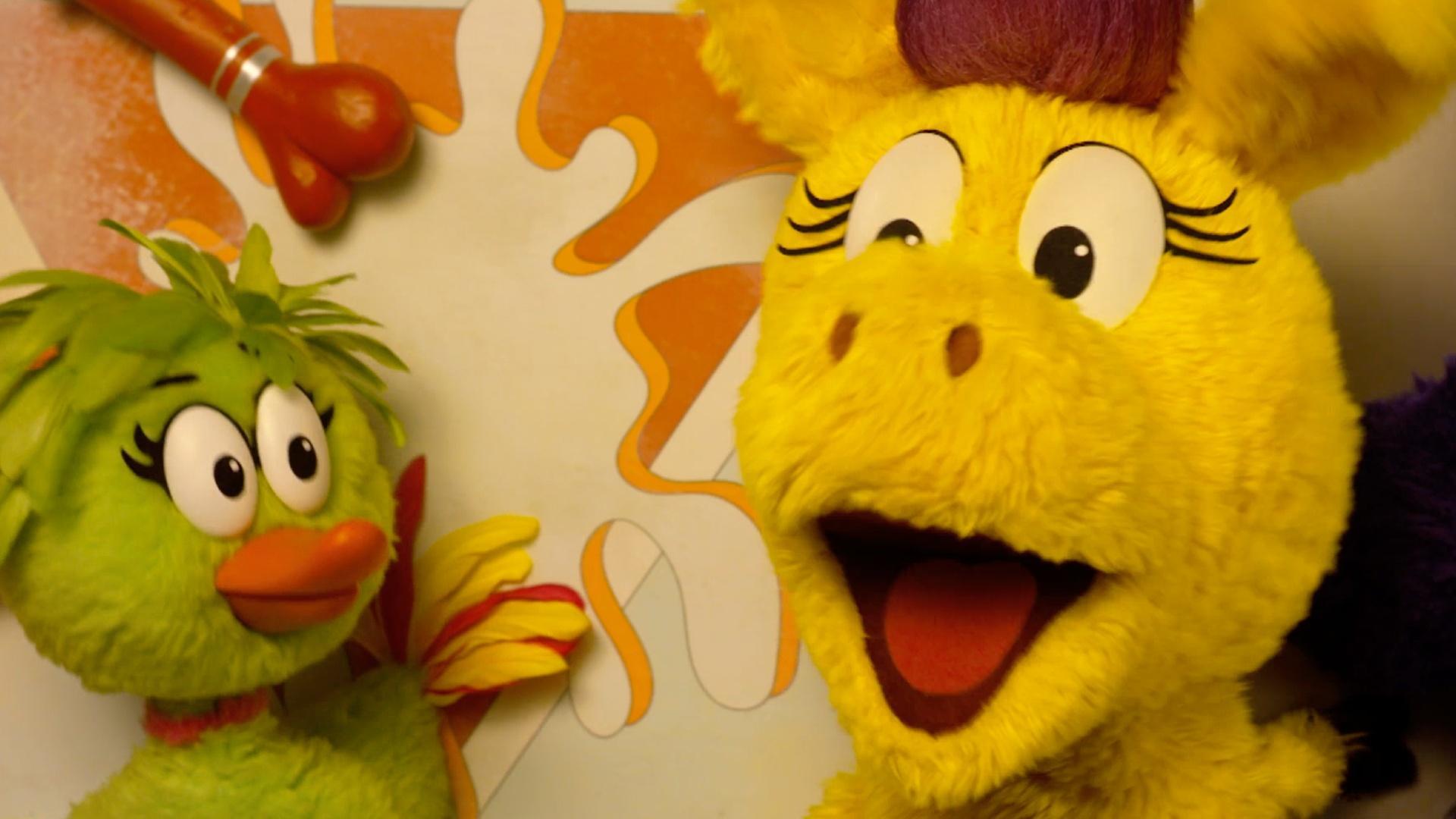 Donkey and her pals try to get unstuck from from a big, sticky bottle of glue!