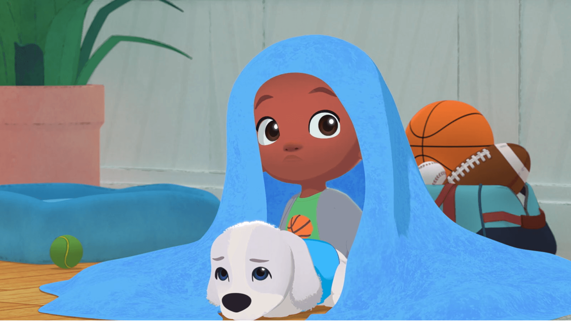 Al, Benny, and Cumulus find that learning about thunder makes them less afraid of it.
