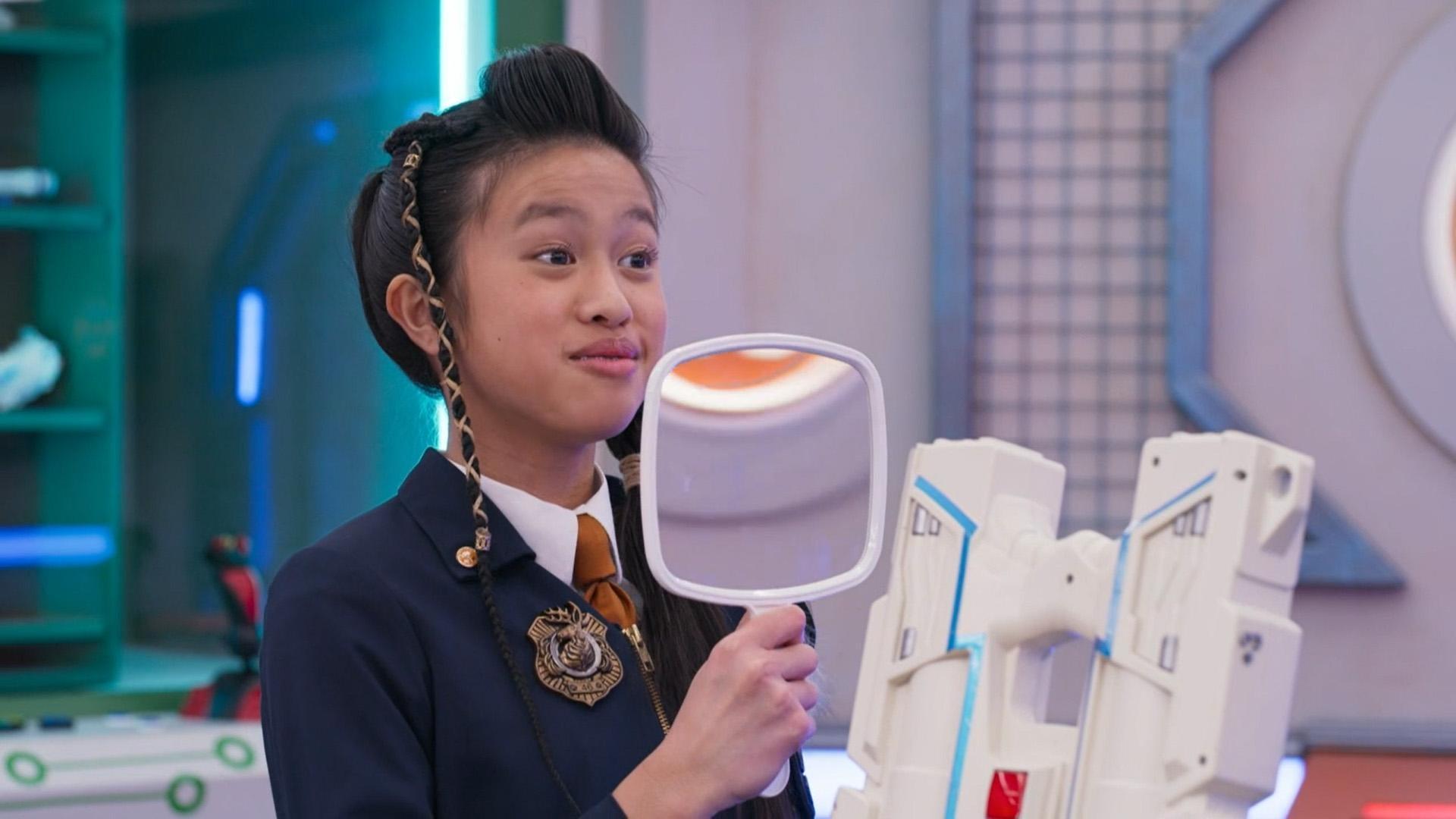 Agents Omar and Orla test out the One-Legged-Chair-Inator and an Add-By-Three-Inator!