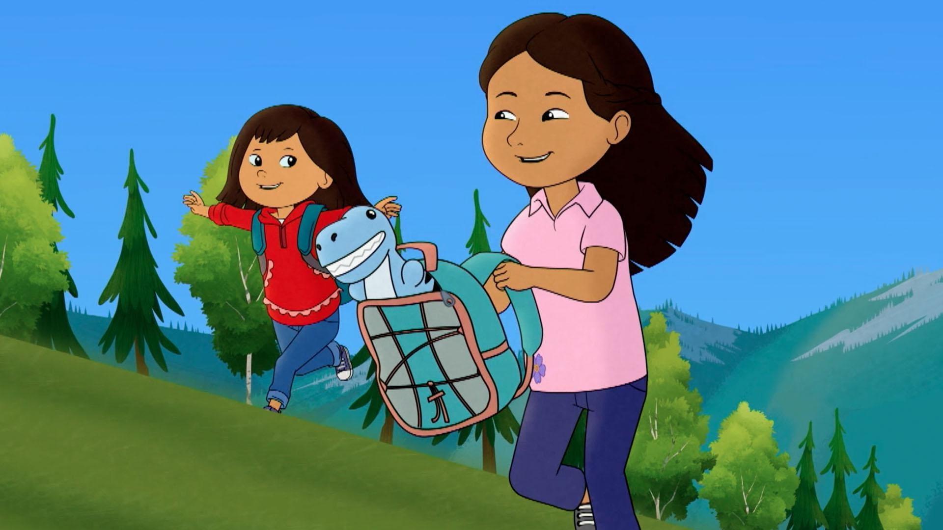 Molly and Vera look for a dinosaur fossil./Molly and The Sassy Ladies look for a glacier.