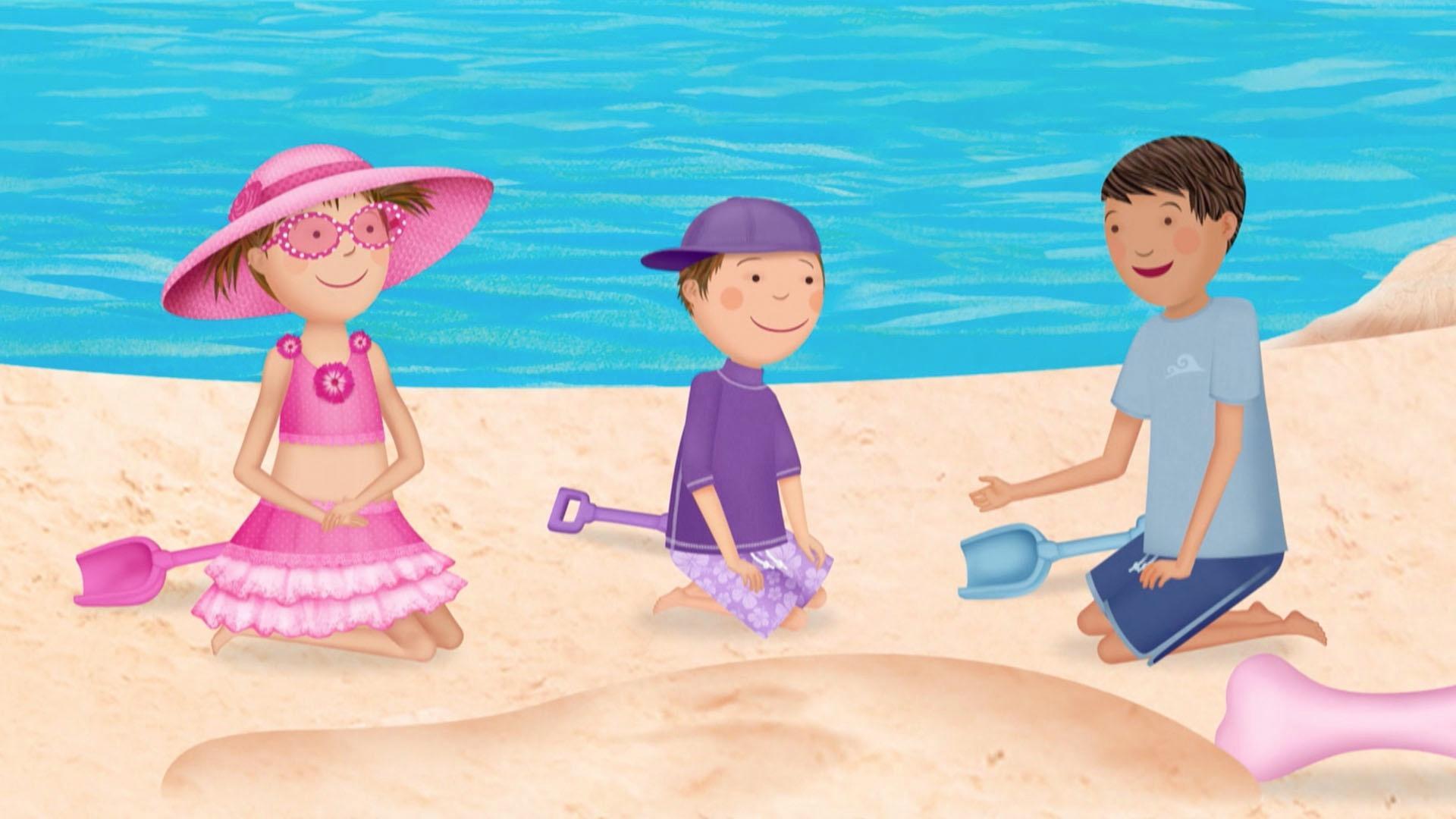 Rusty has found more pink bones buried in the sand! What can they belong to?