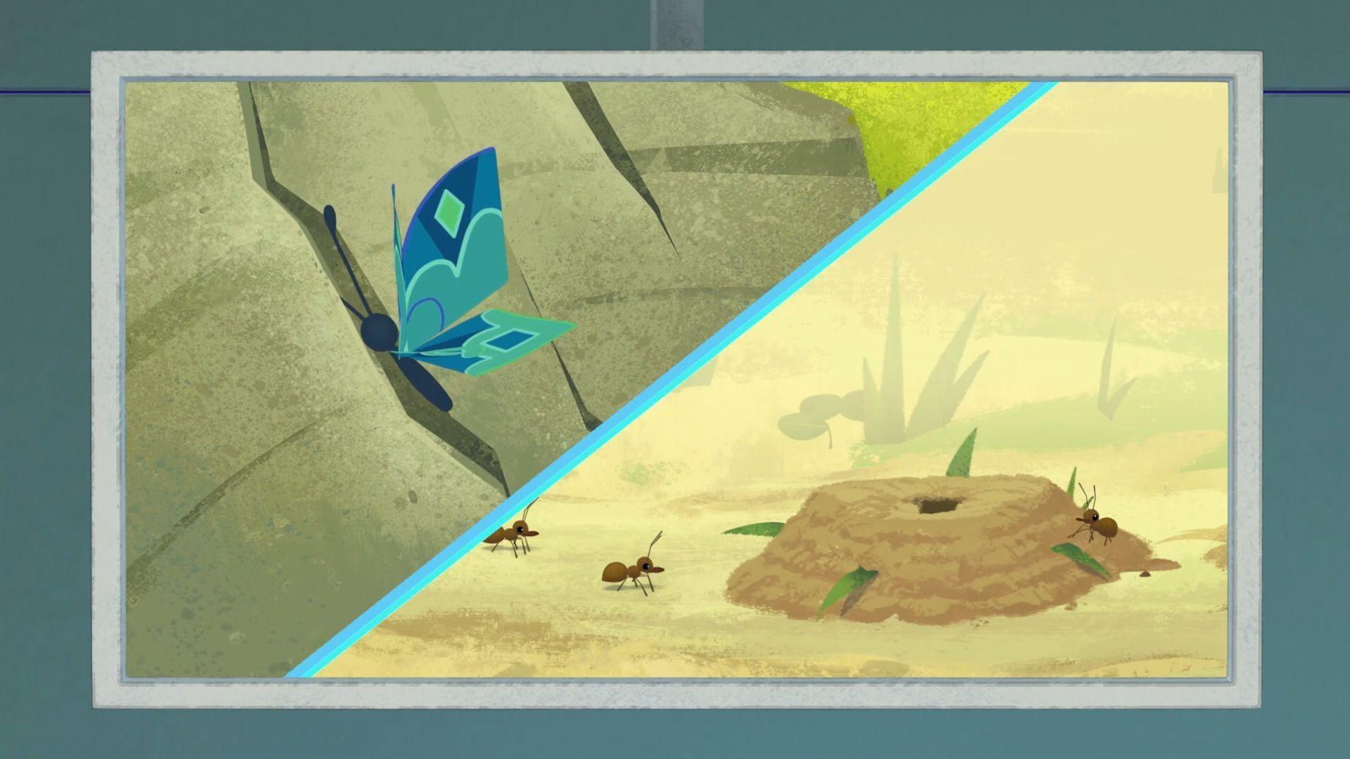 The Hunters use the Vansformer to check their clues about the animals acting differently.