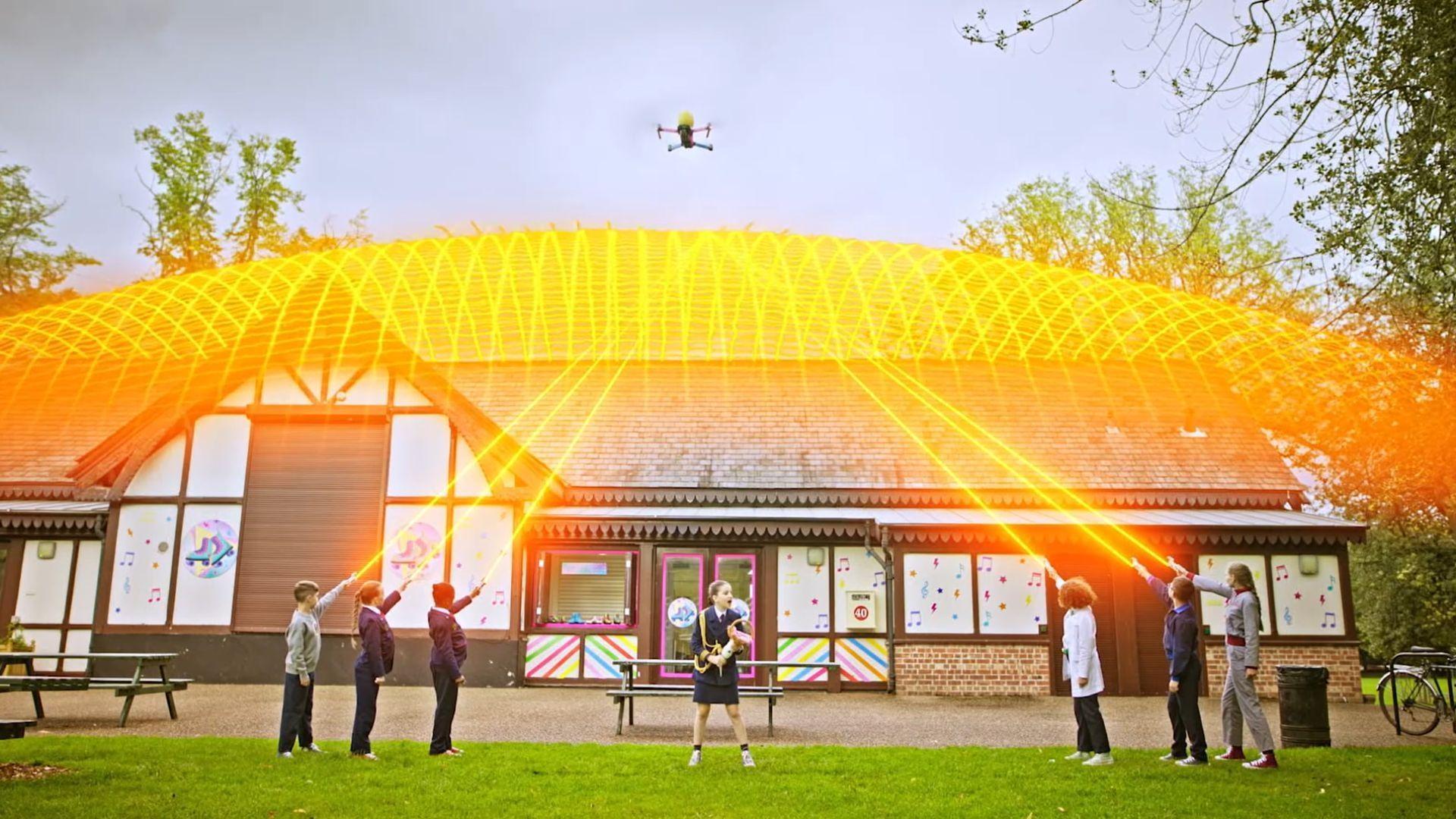 Omni and Osric take on the night shift./Orwell and Okra must stop a flying machine.