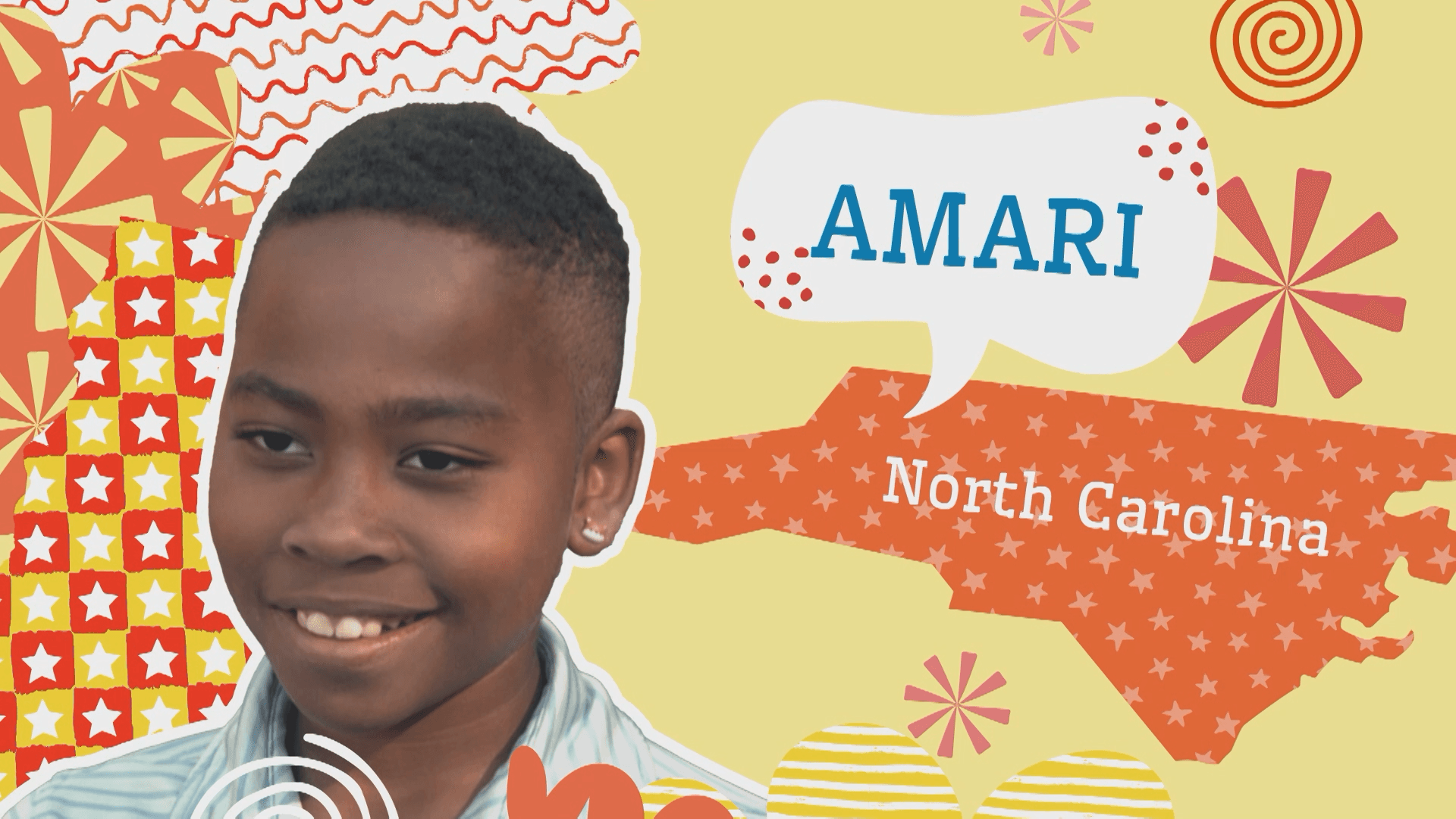 Amari helps out on his family’s farm in Charlotte, North Carolina.