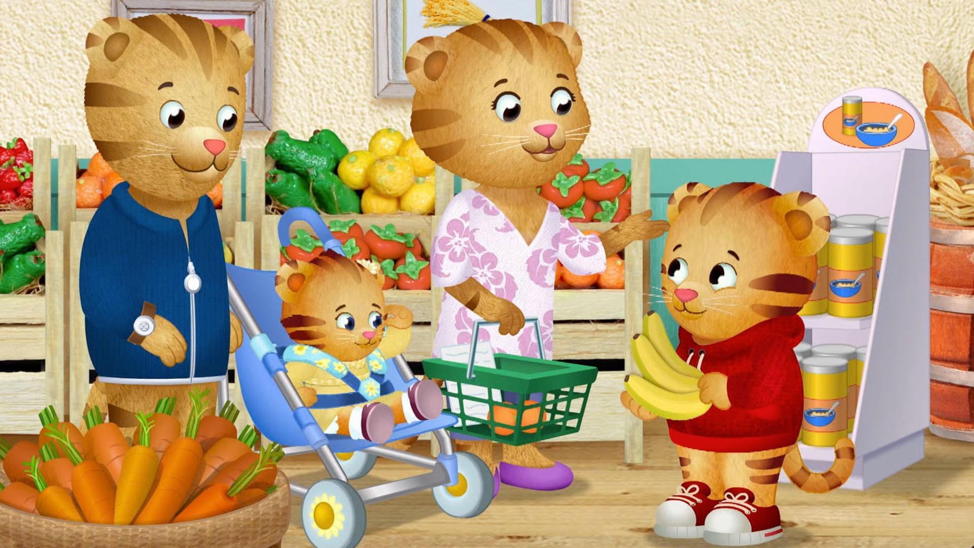 Daniel is feeling too excited at the neighborhood market and needs to calm down.