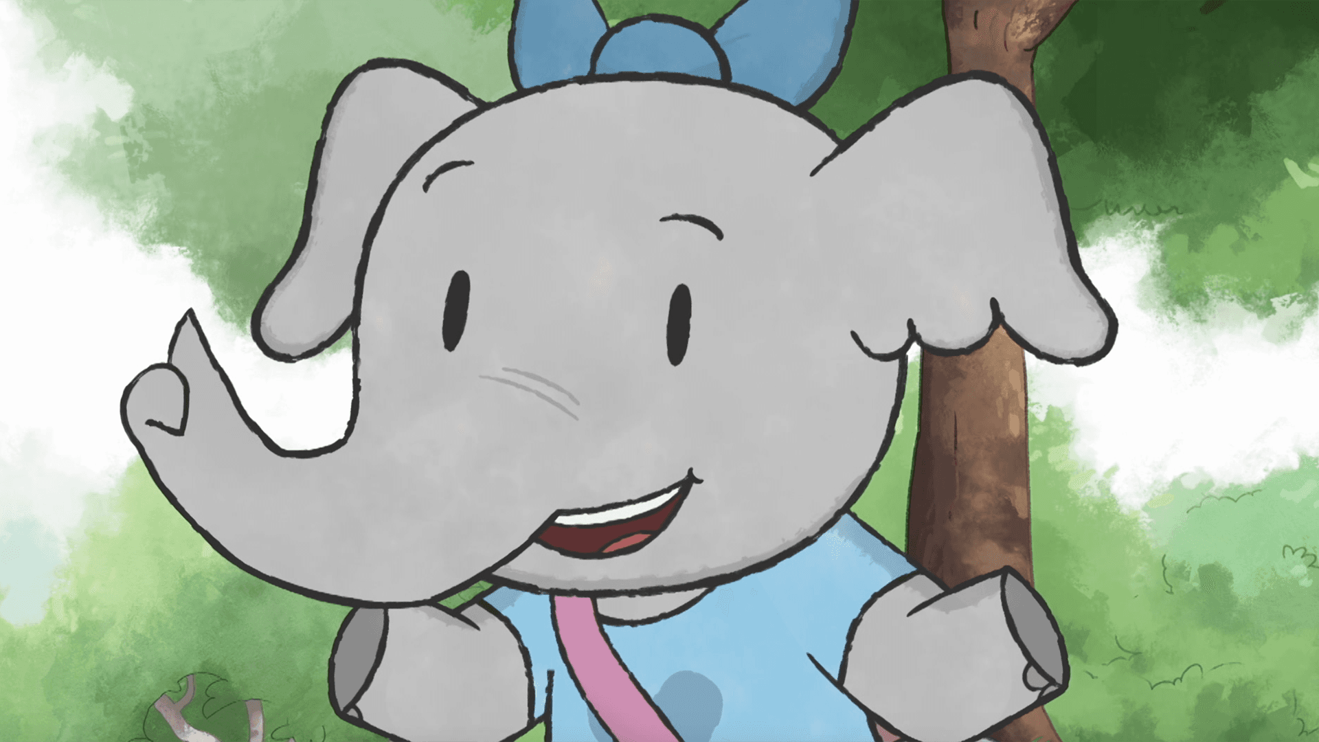 Meet Olive, the elephant that likes reading and bananas.