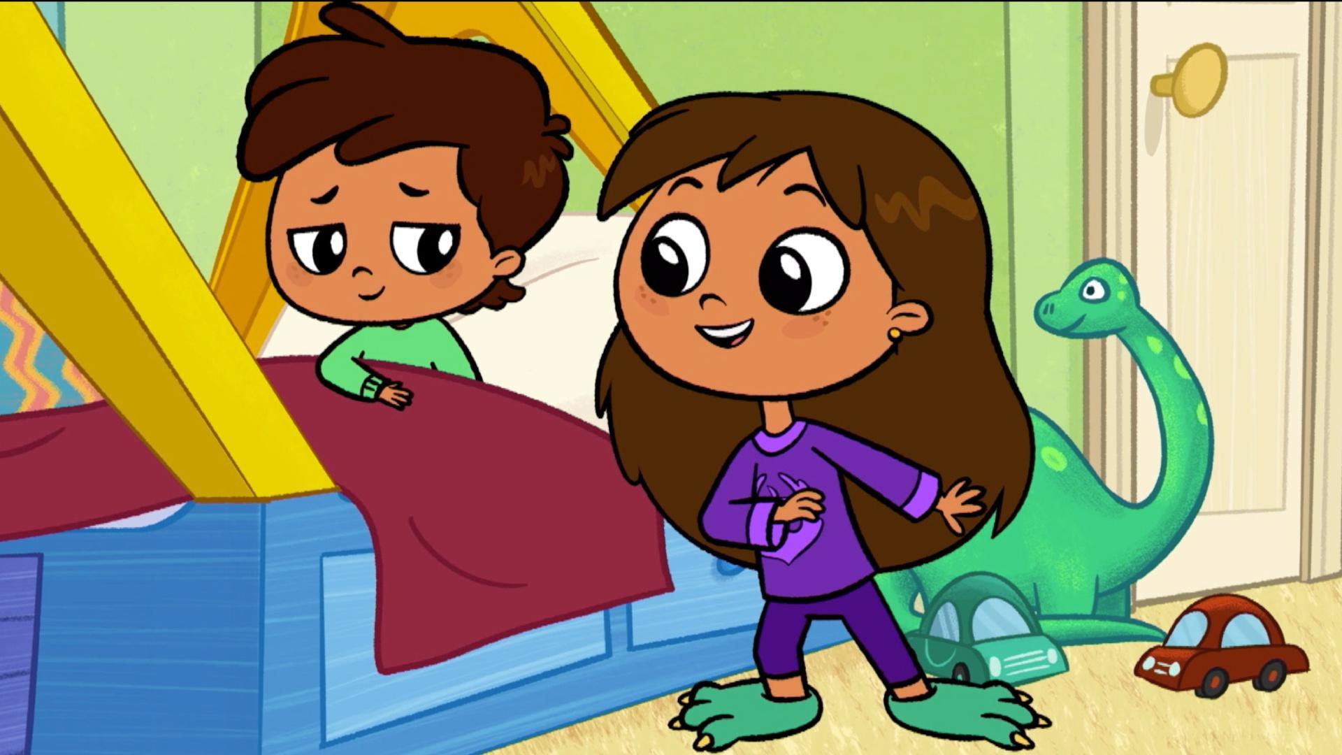 Rosie tries to make tomorrow come faster. / Rosie looks for her missing walkie talkie.