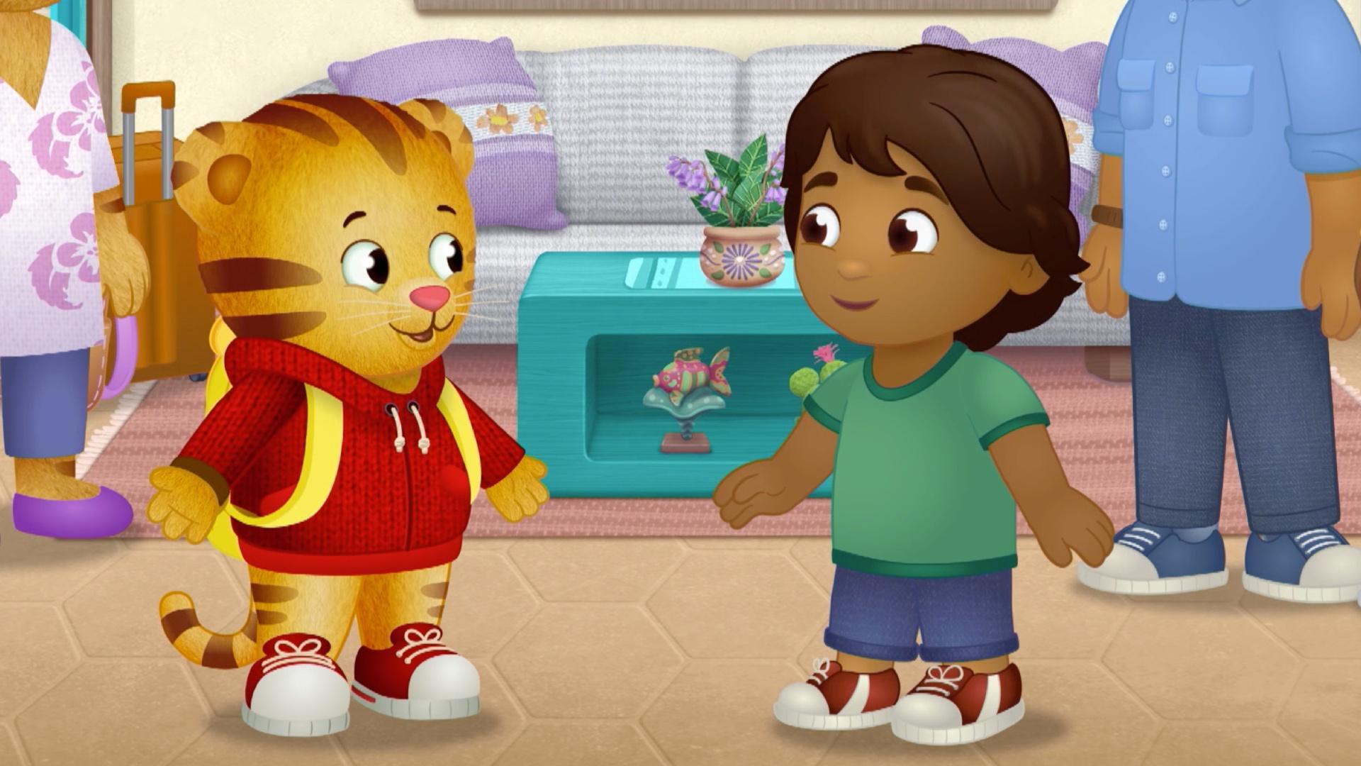 Daniel visits his friend Juan Carlos in a new neighborhood.