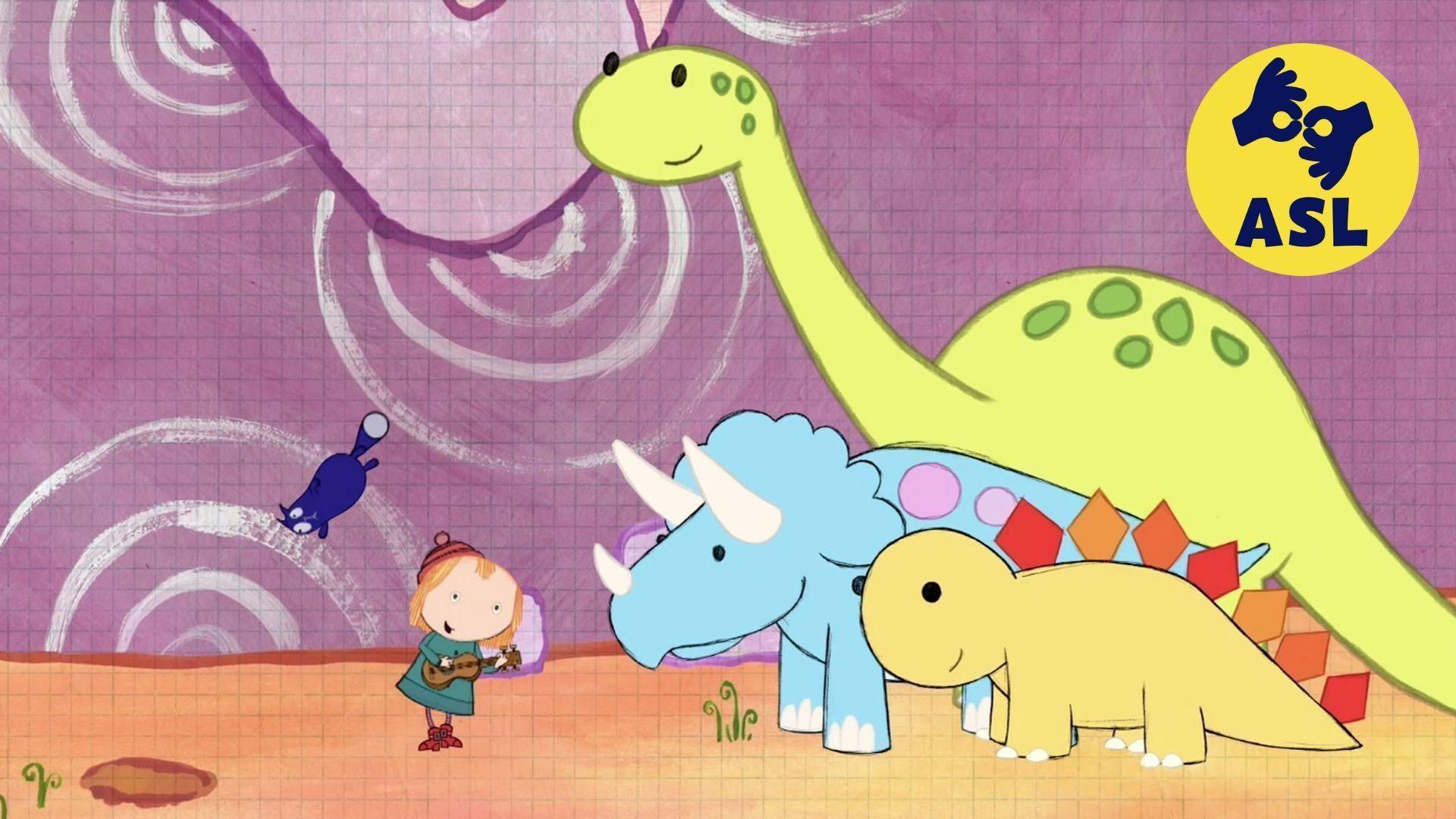 Peg and Cat find their way in a forest. / Peg and Cat help Beethoven out.