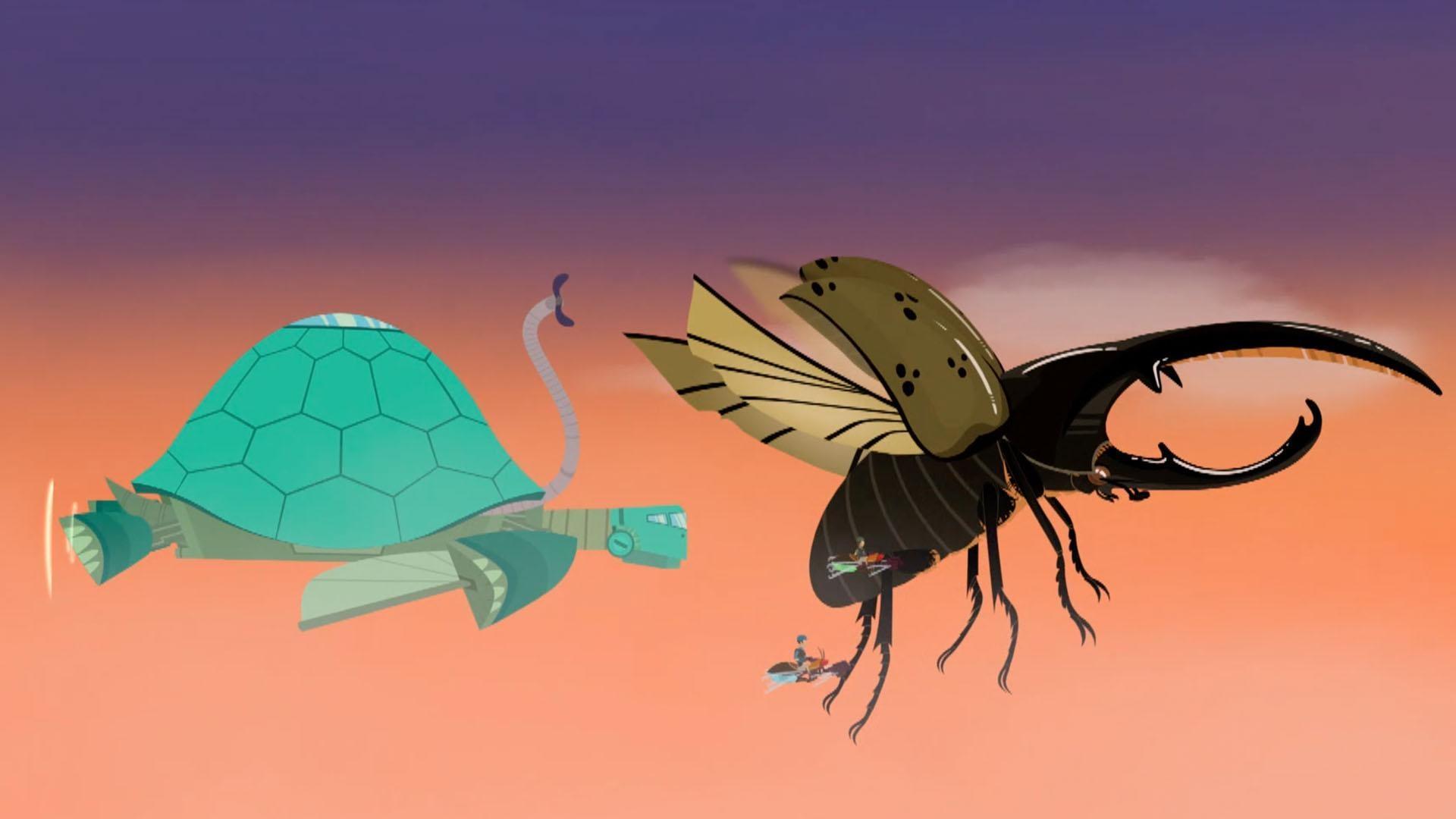 As the bros creature adventure with Hercules the beetle, they check out a beetle battle.