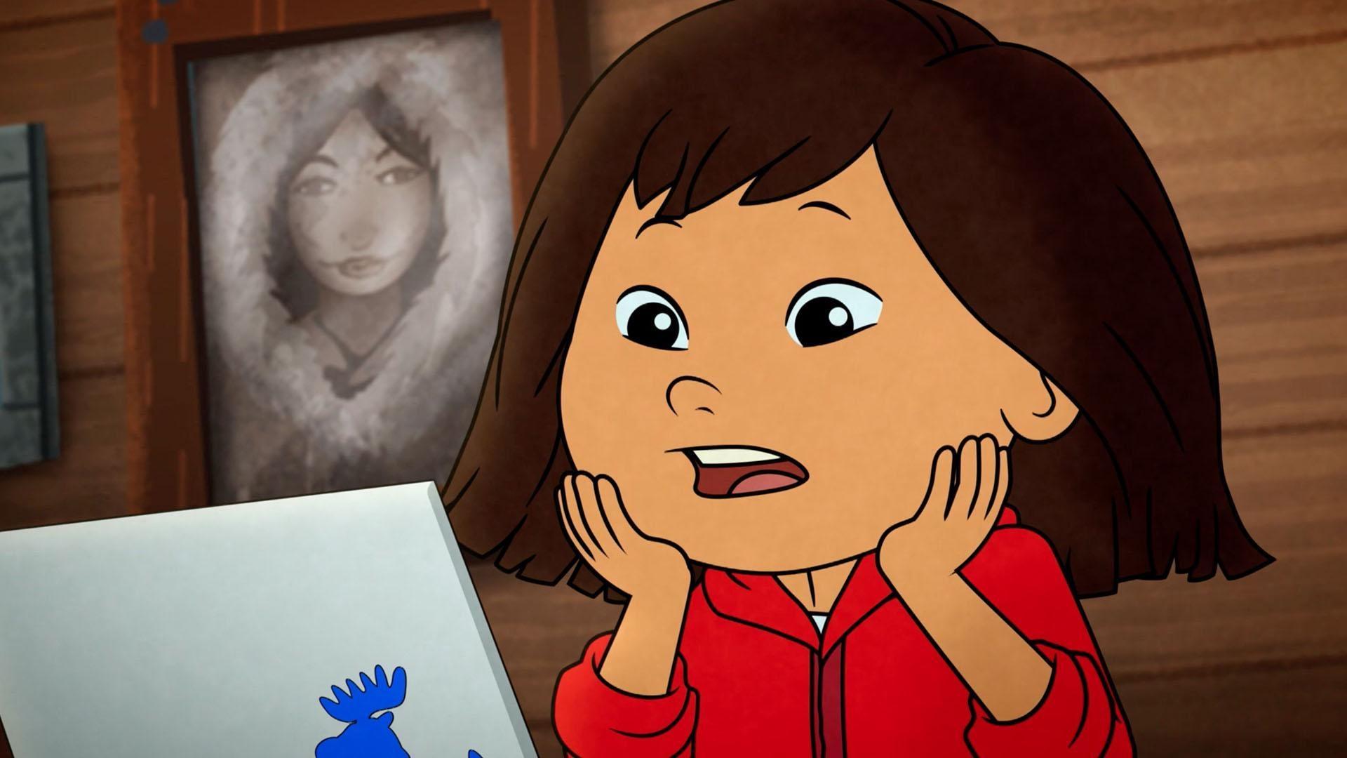 Molly and Trini play a riveting game in the Trading Post.