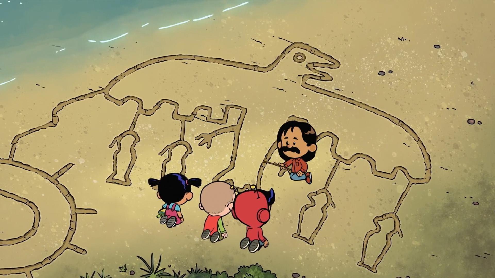 Yadina, Brad, and Xavier meet Norval Morrisseau, discovering art's power to tell stories!