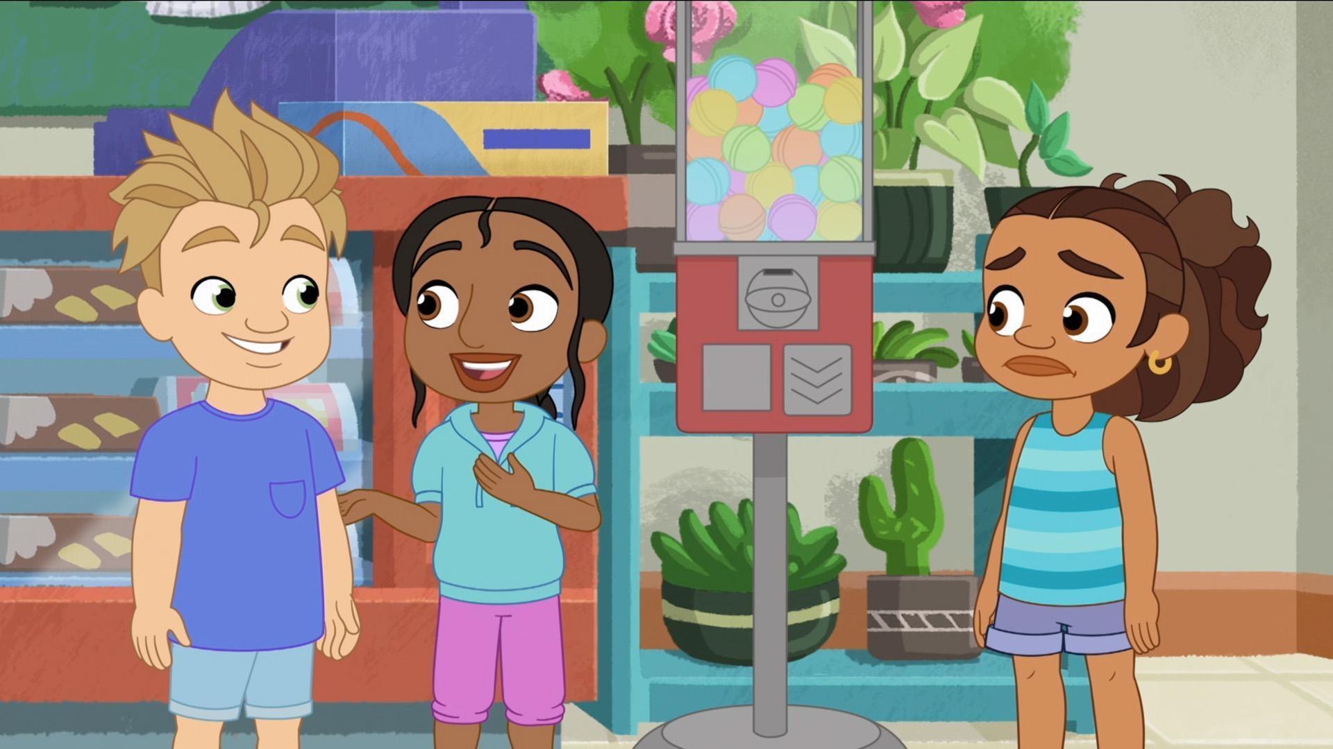 Alma runs into Rafia and Lucas at the bodega still having fun from their playdate.