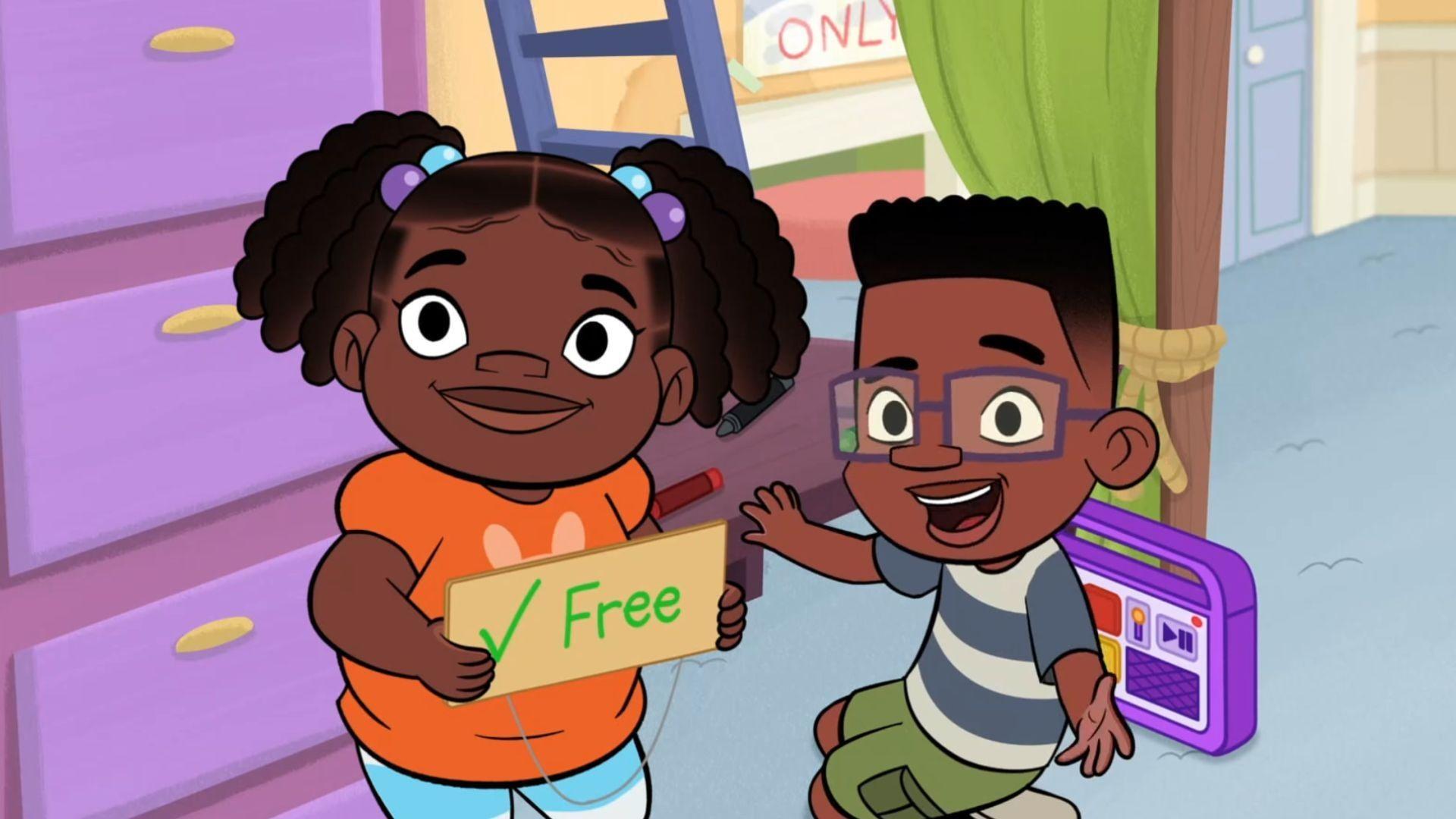 Phoebe learns the function of privacy signs.