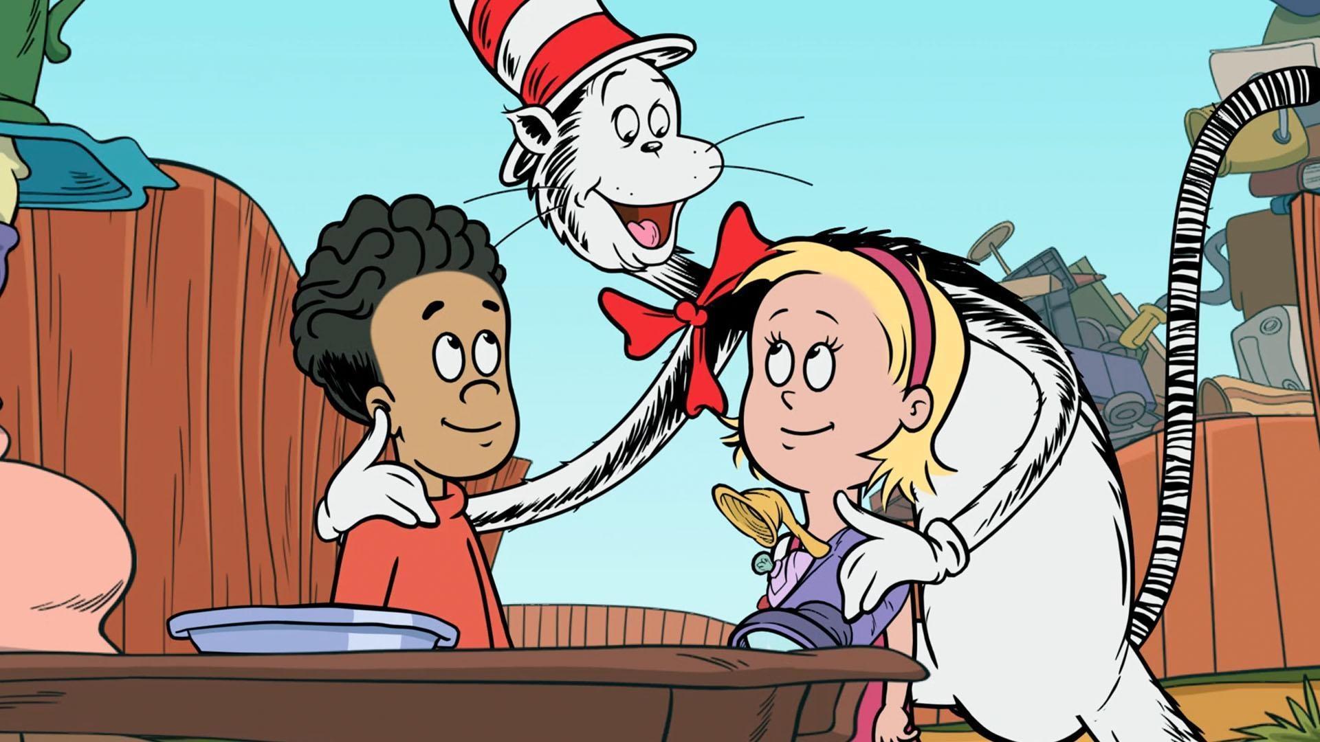 Nick and Sally can't agree on how to sort their toys. / The kids want to save a bubble.