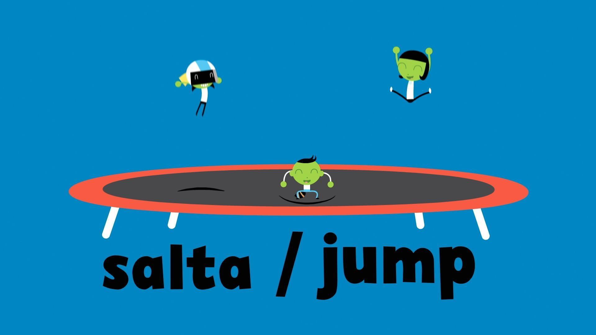 The word of the week is "salta", or "jump"!