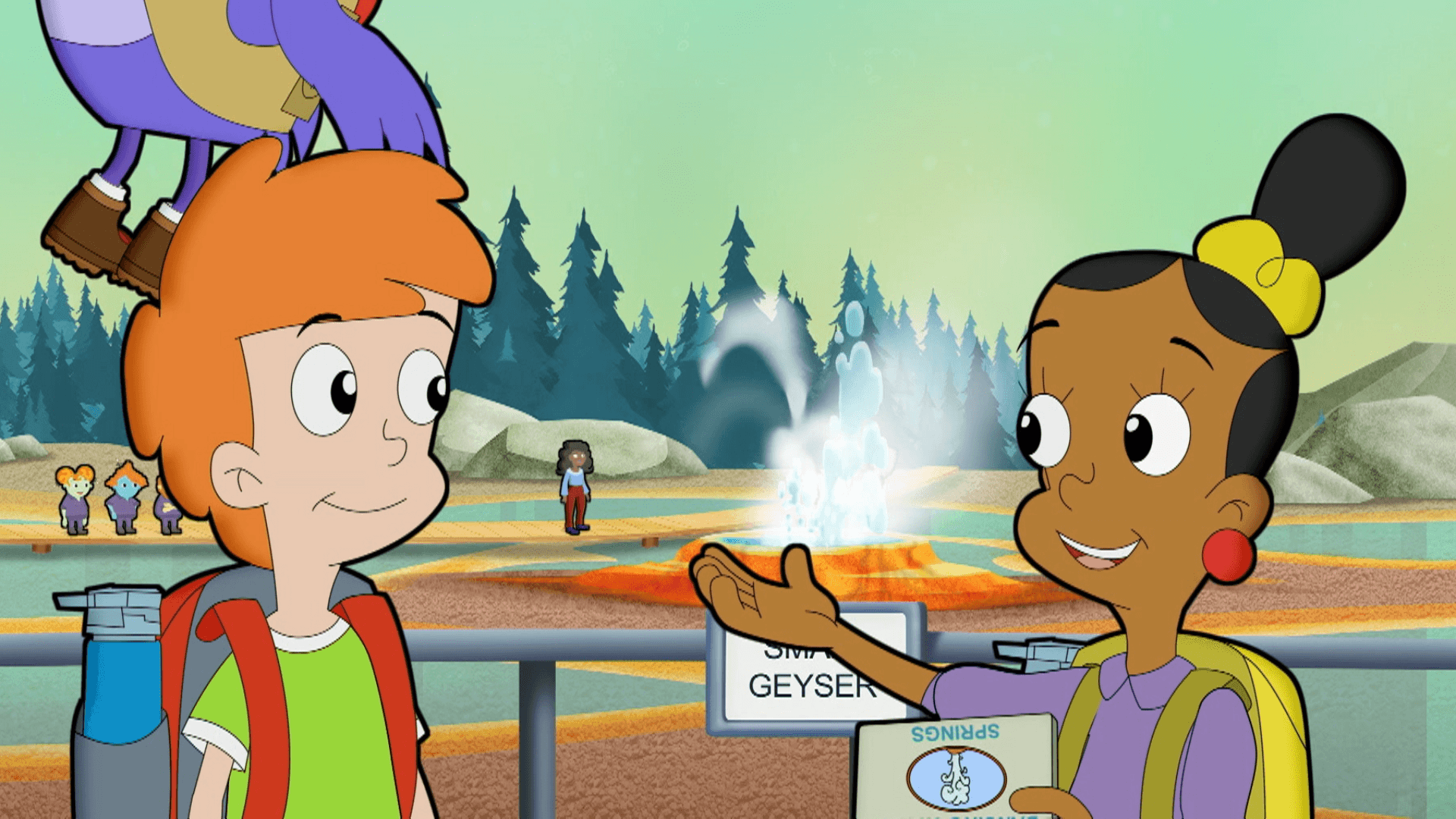 The CyberSquad and the Bots visit a geothermal park—together?!
