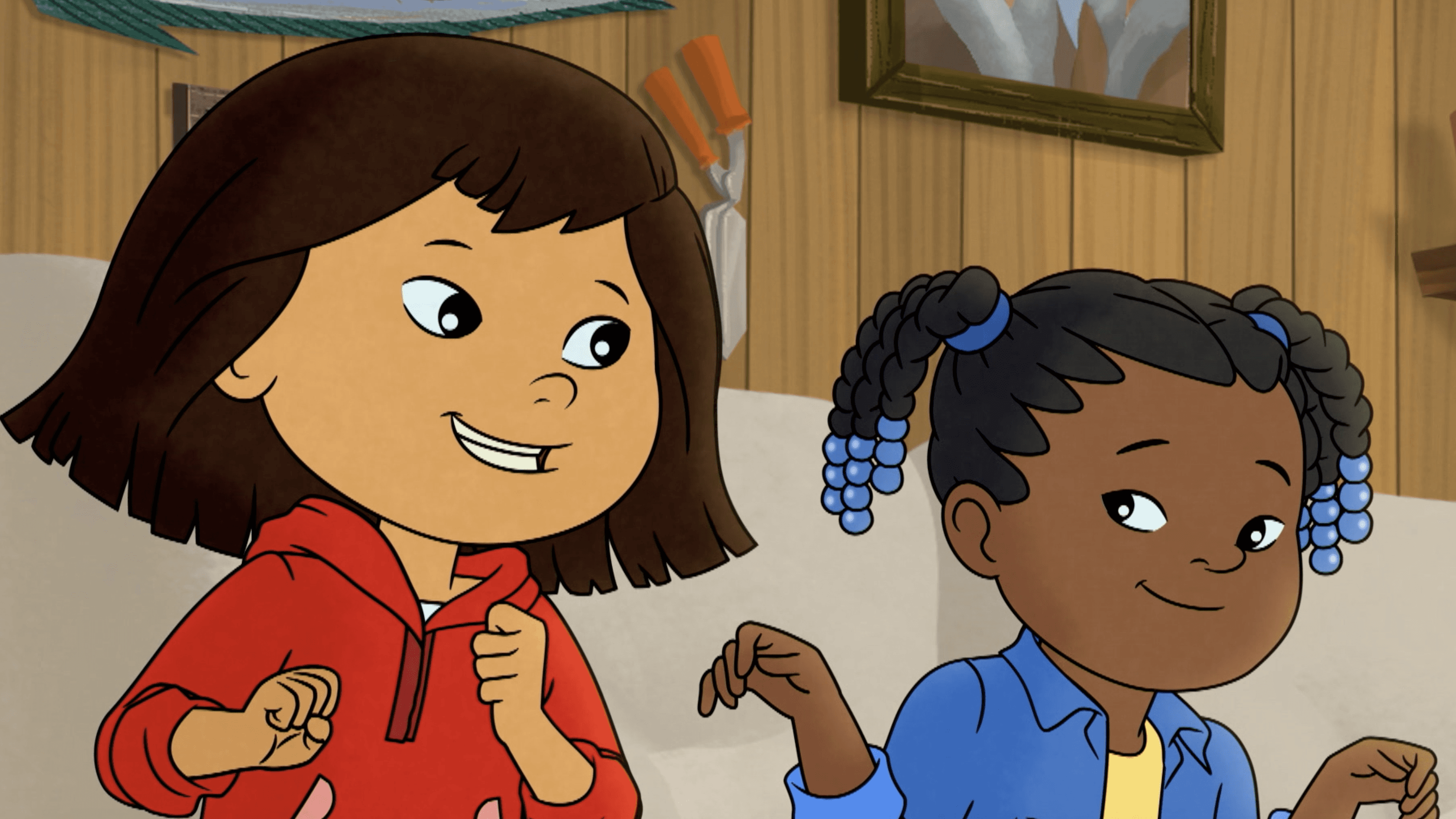 Molly and friends brainstorm gifts for Father's Day.