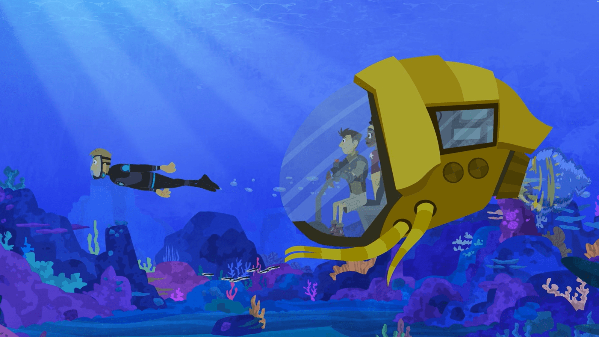 The team meet-up at the beach, where there are mysterious pods all over