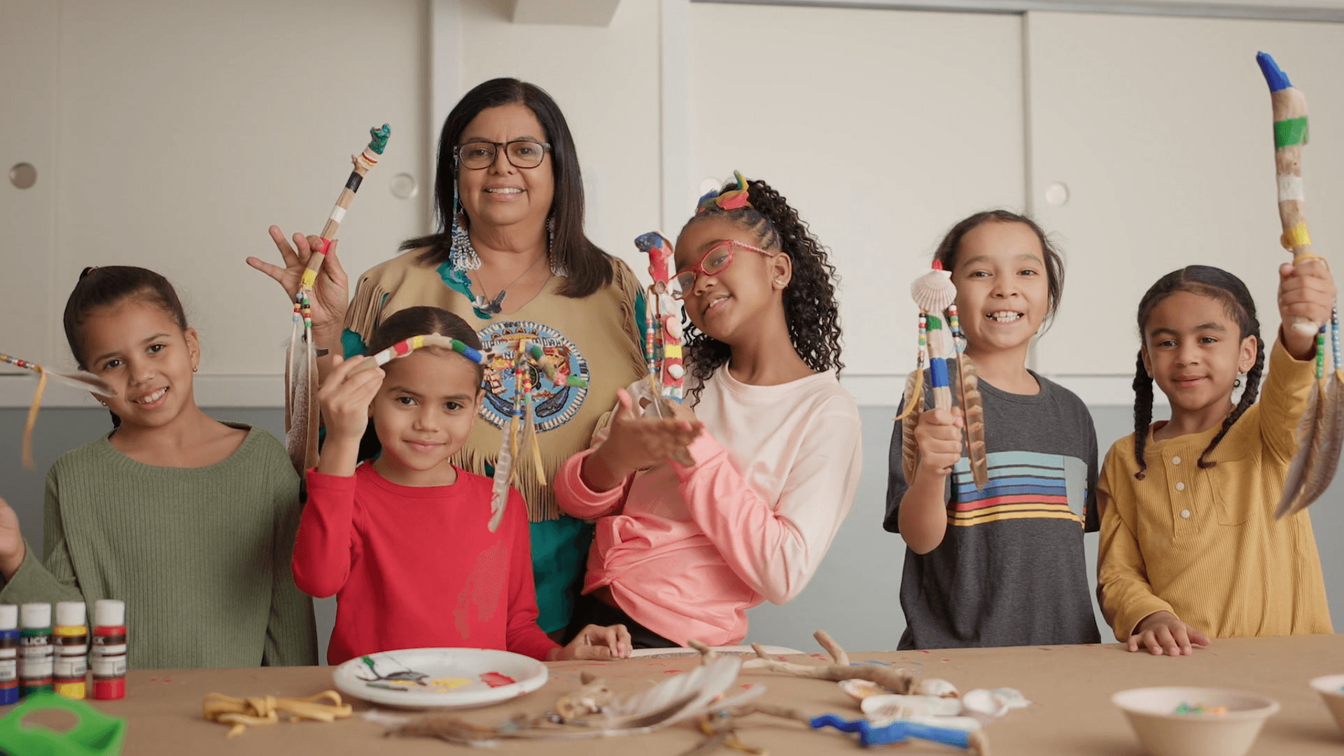 The letter of the day is A! Let's do Arts and Crafts together to celebrate.