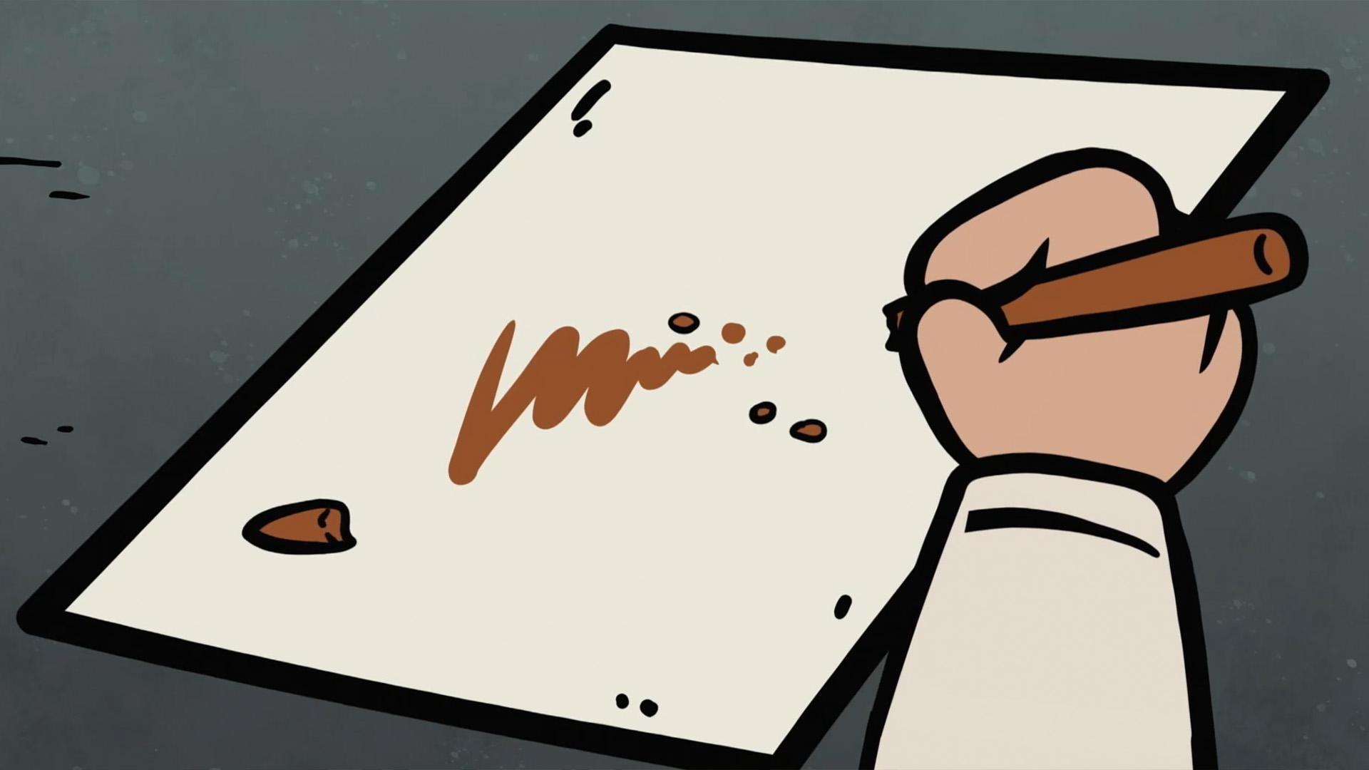 Edwin Binney listens to Harold and Alice's ideas in order to make the best crayons around!