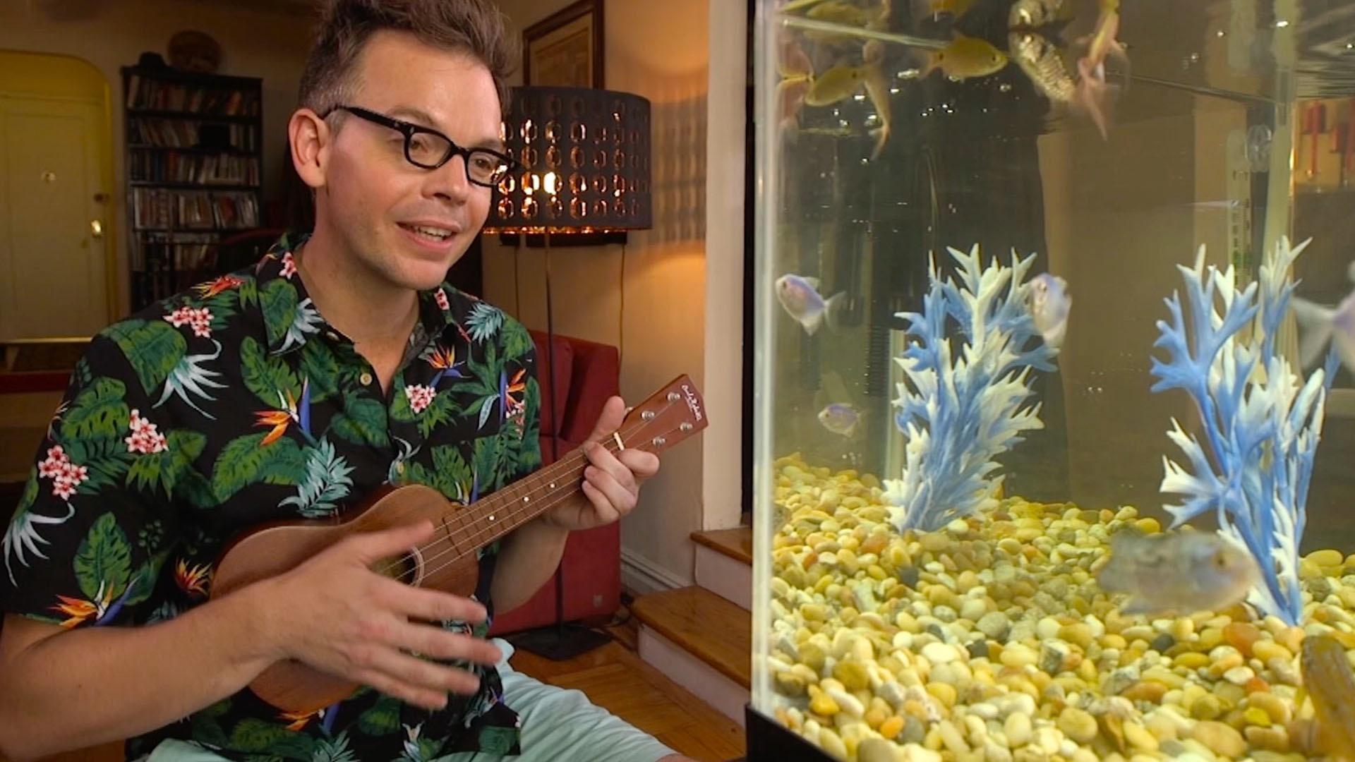 Courtney helps Harry figure out that overheated water is causing problems for his fish.