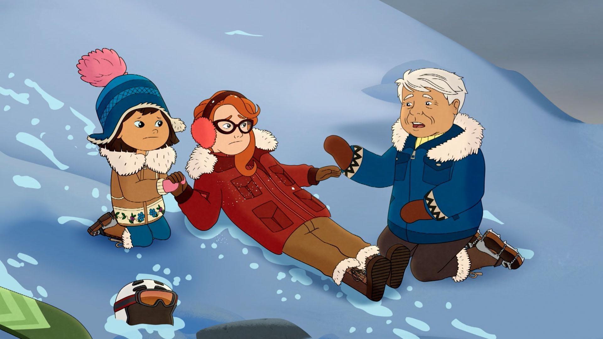 Nina hurts her ankle on an expedition. / Molly and Mom go on a canoe trip.