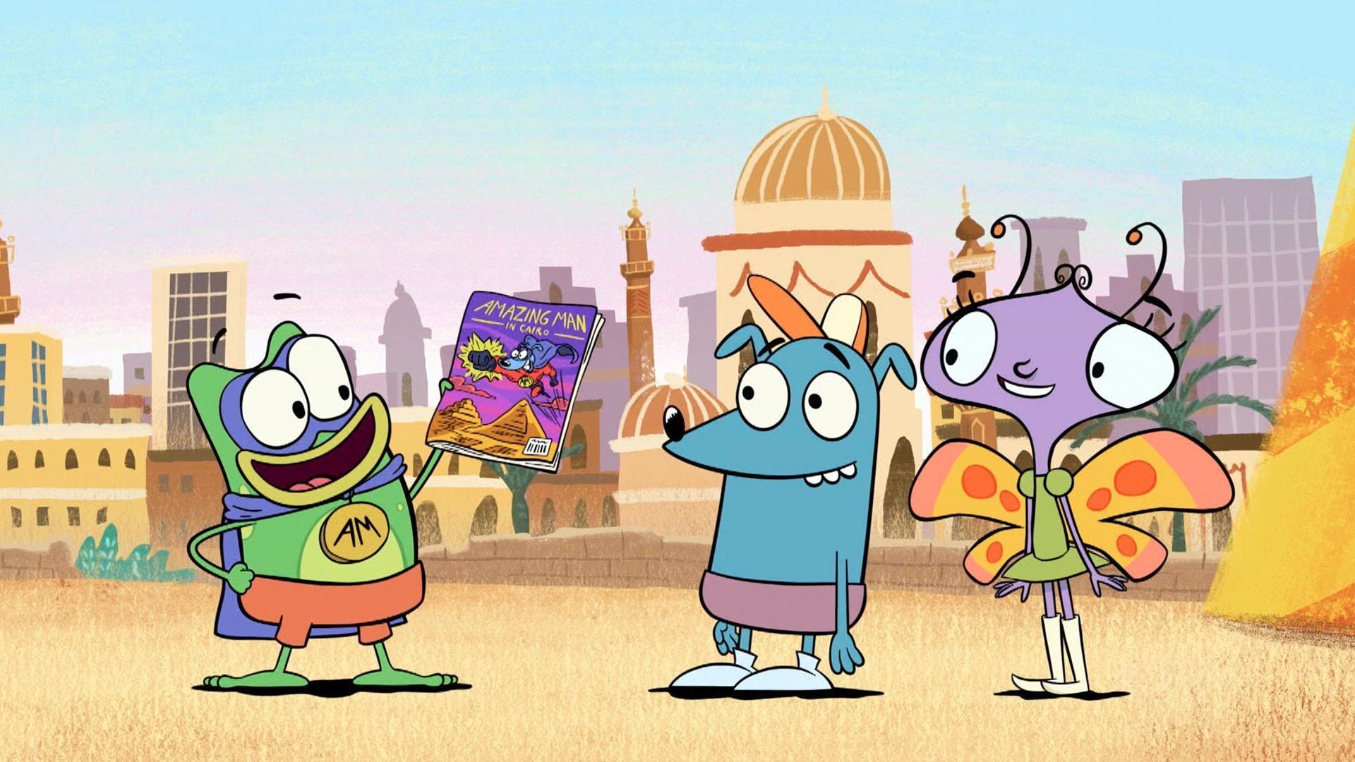 The Magic Globe teaches the kids about Cairo, the capital of Egypt.