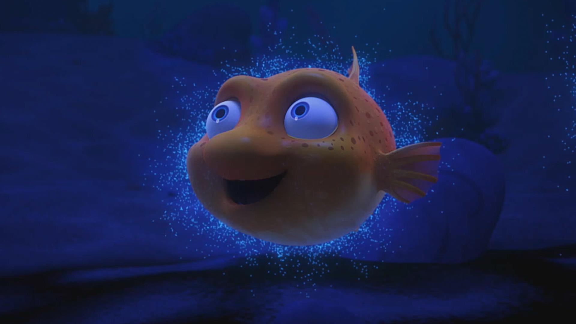 The gang looks at the sparkles in the sky while camping./The kids play with Tyke the seal.