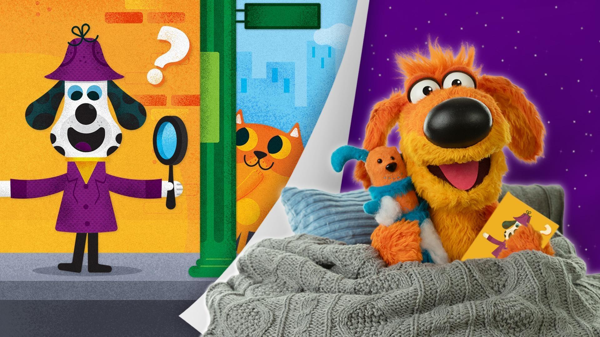 Bob Dog reads a story about a doggie detective looking for the best hider in the city.